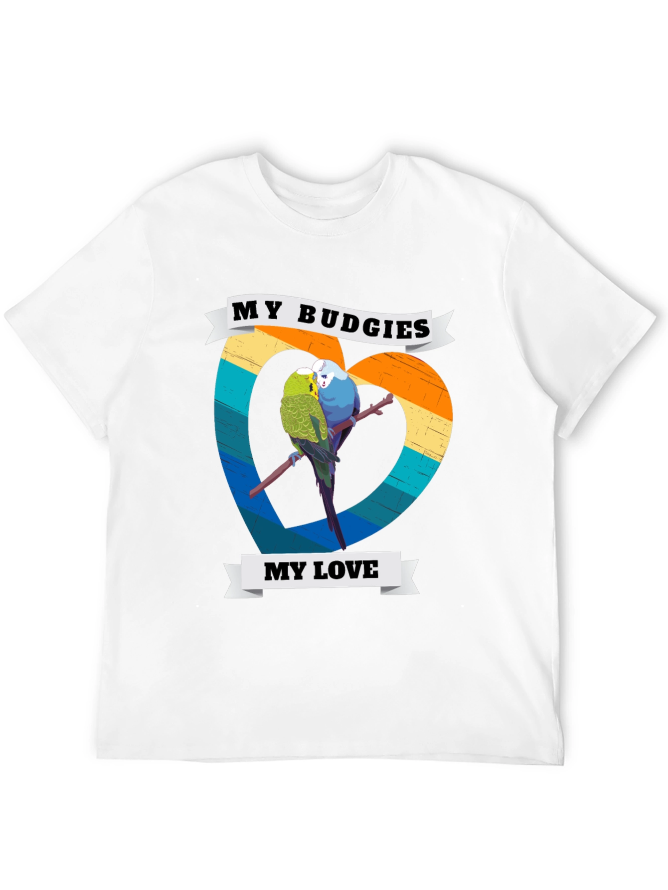 My Budgies My Love T-Shirt - Cute Bird Lover Tee - 12