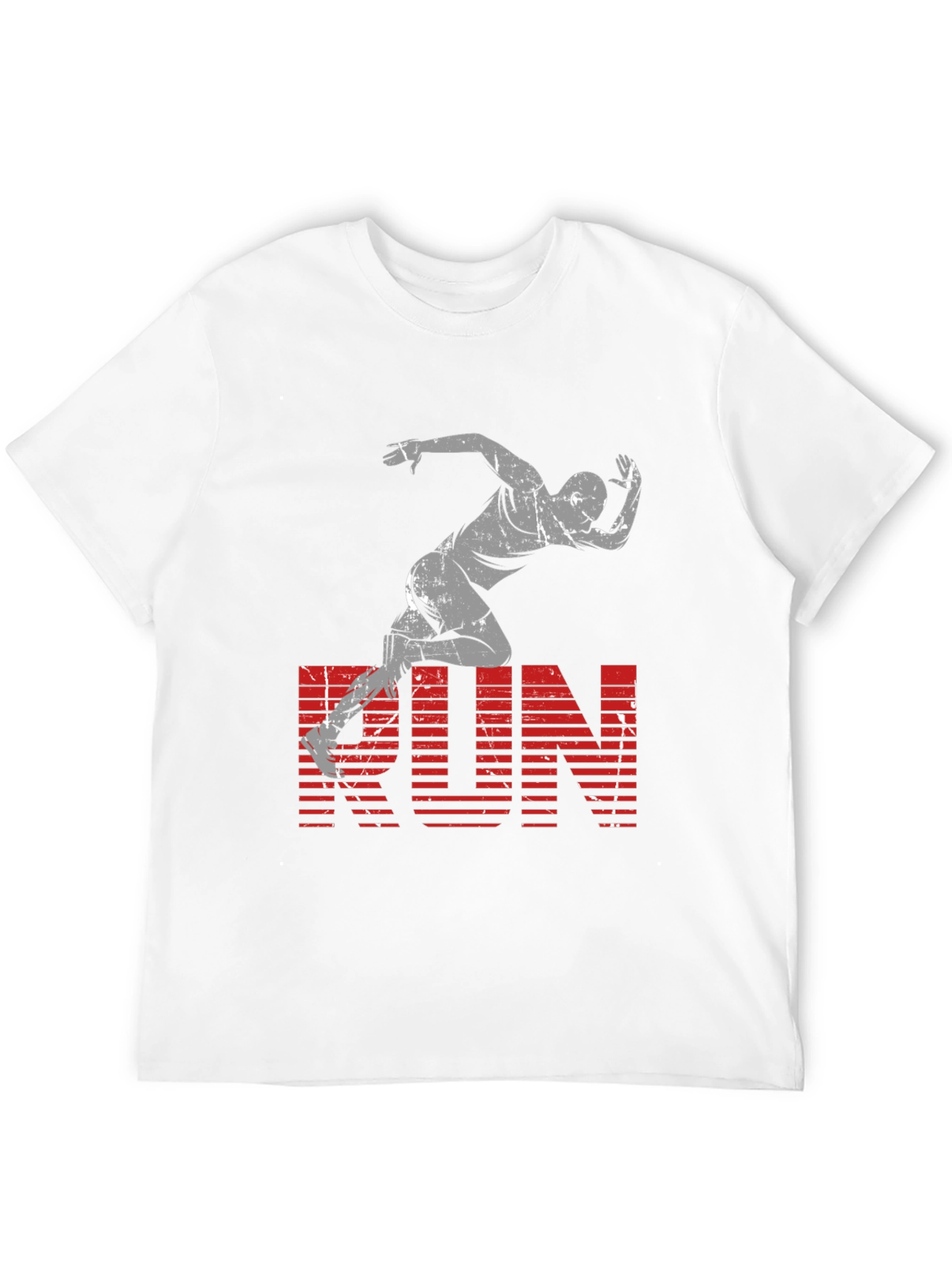 Black Men's Black RUN Graphic Tee view 12