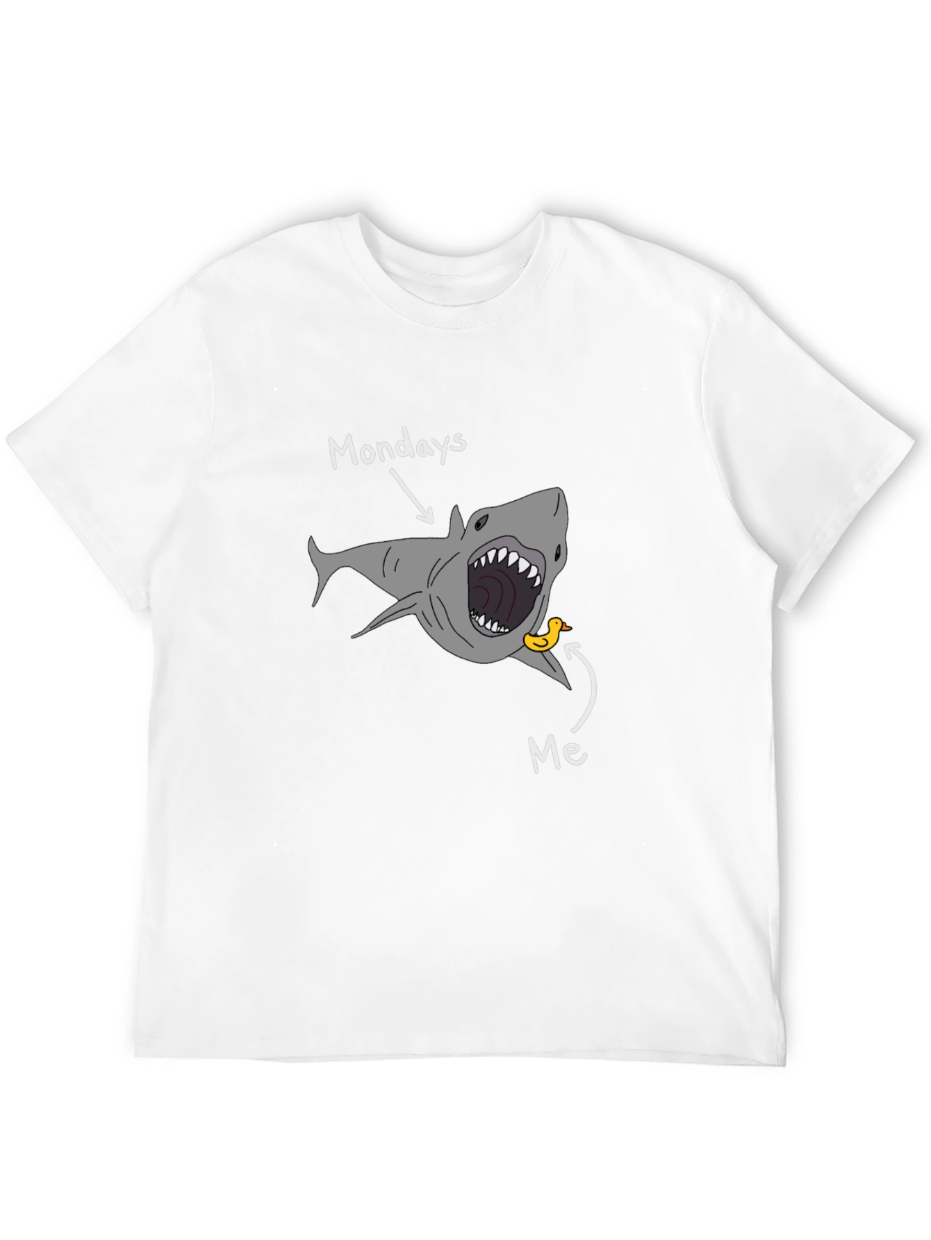 Black Mondays Shark Attack T-Shirt - Funny Graphic Tee view 12