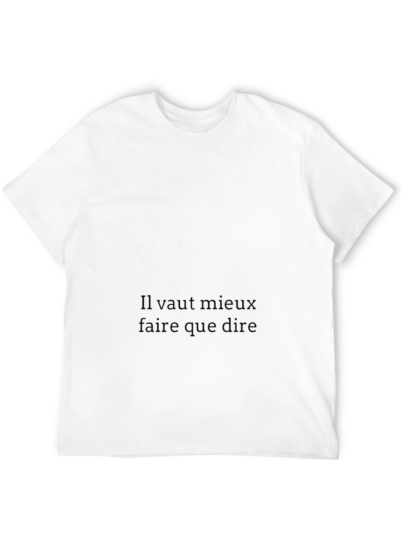 Black French Proverb Black T-Shirt view 12