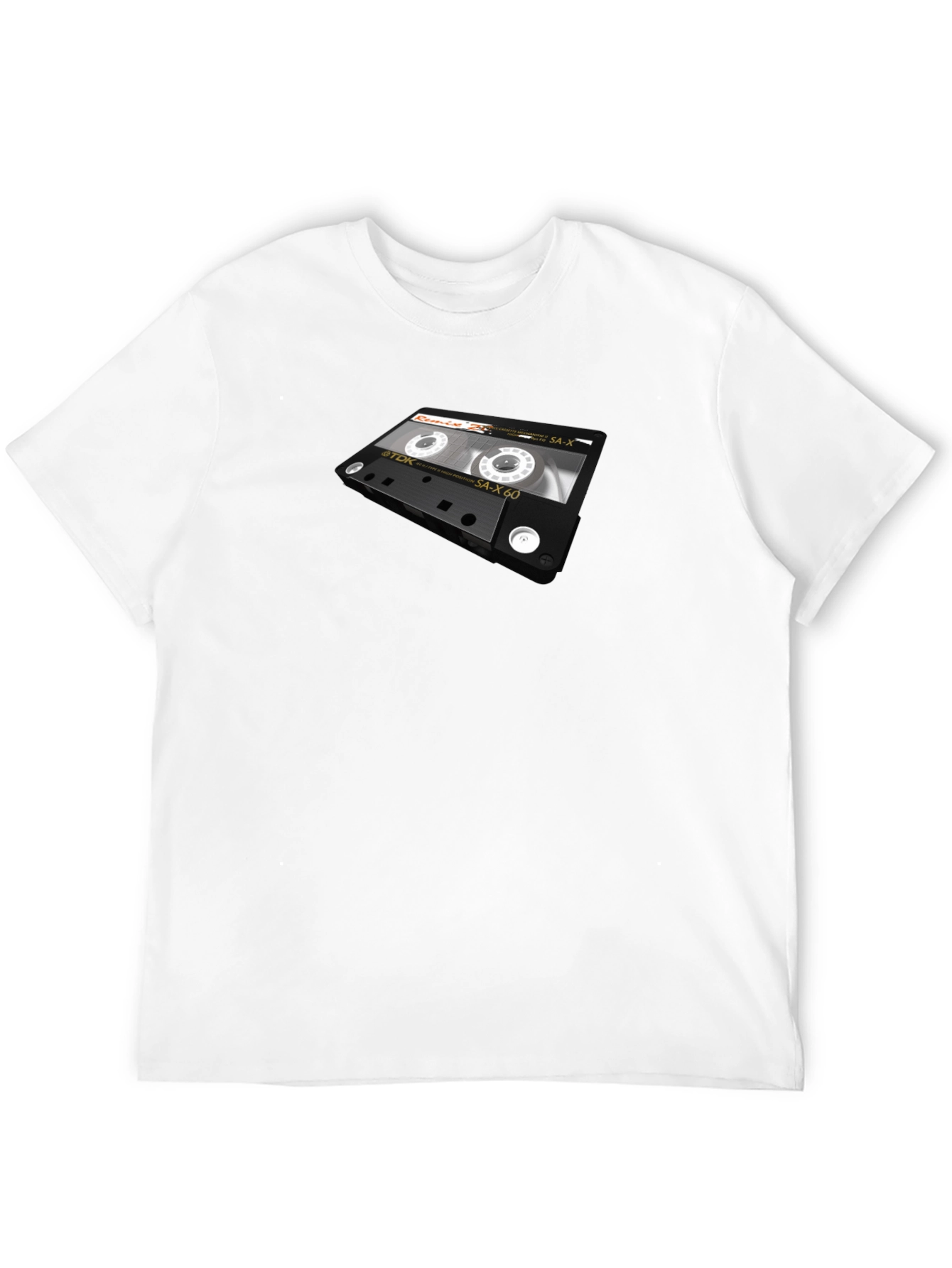 Black Retro Cassette Tape Graphic T-Shirt view 12