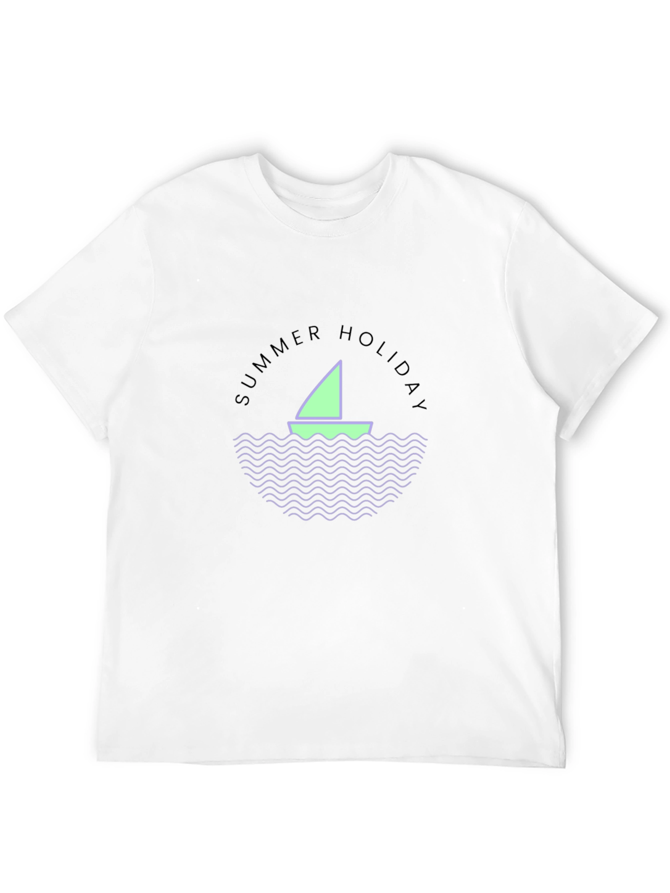 Black Summer Holiday Boat T-Shirt view 12