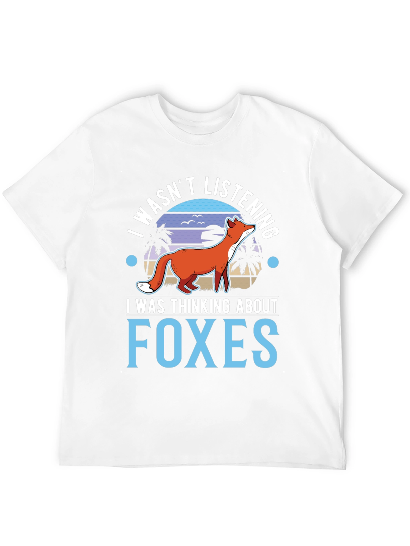 Black I Wasn't Listening Foxes Graphic T-Shirt view 12