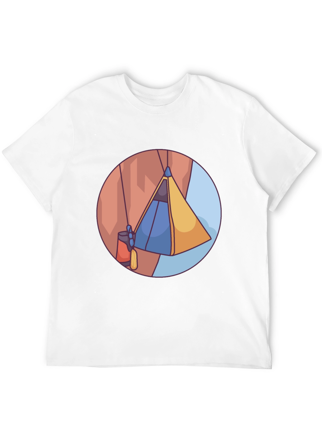 Black Cliffside Tent T-Shirt - Adventure Ready view 12
