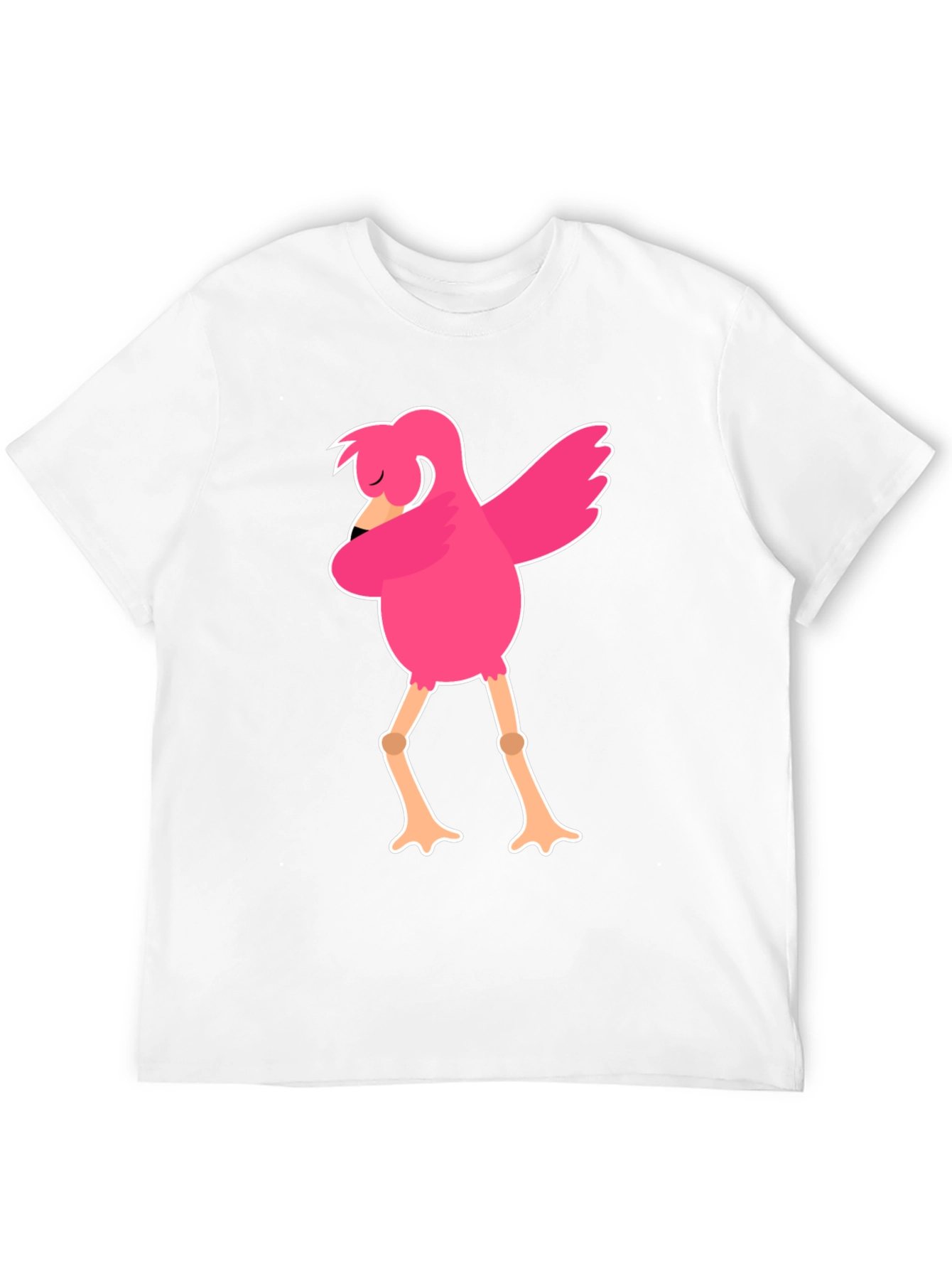 Black Funny Flamingo Dab Dance Black T-Shirt view 12