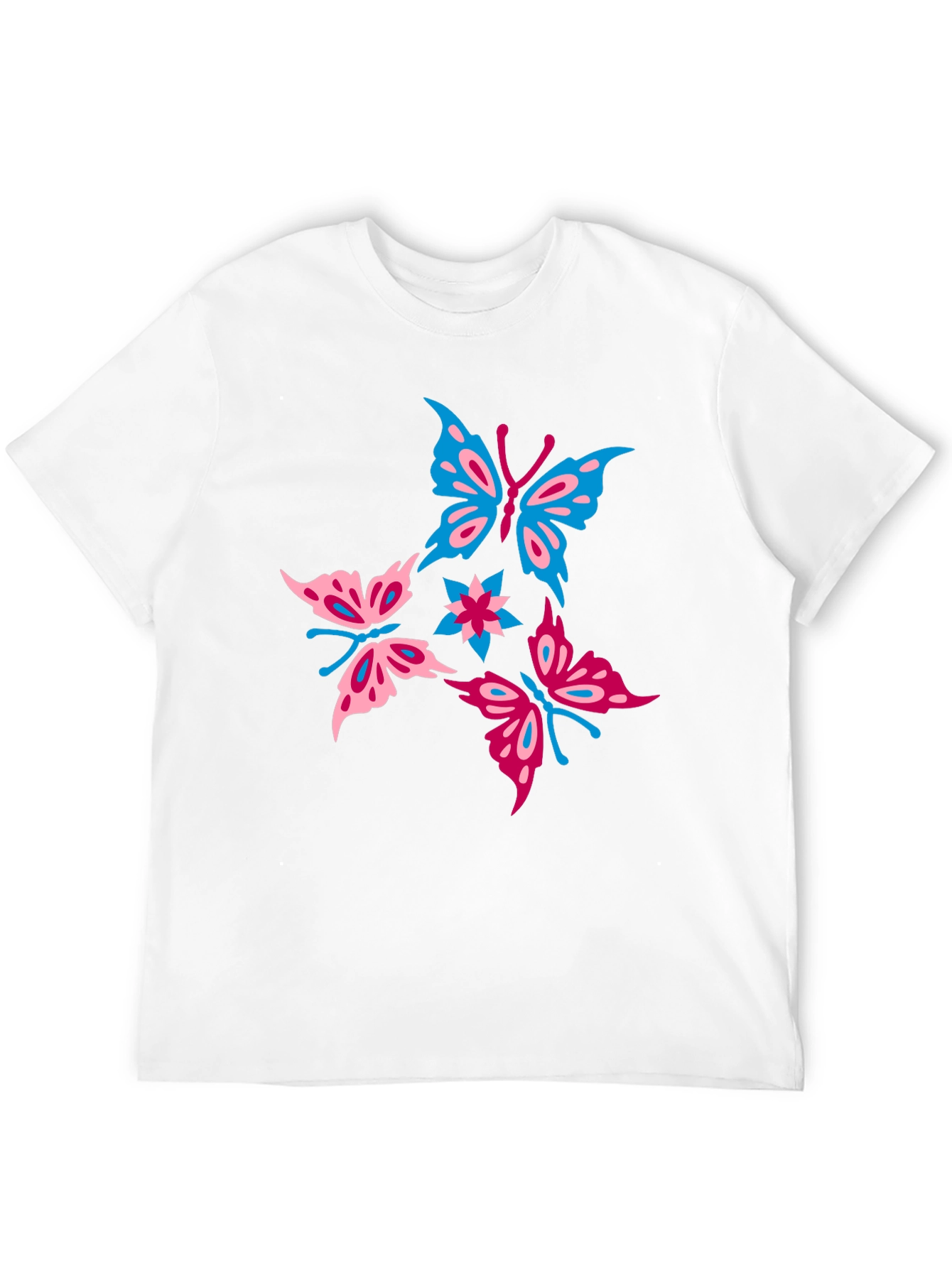 Black Butterfly Graphic Print Black T-Shirt view 12