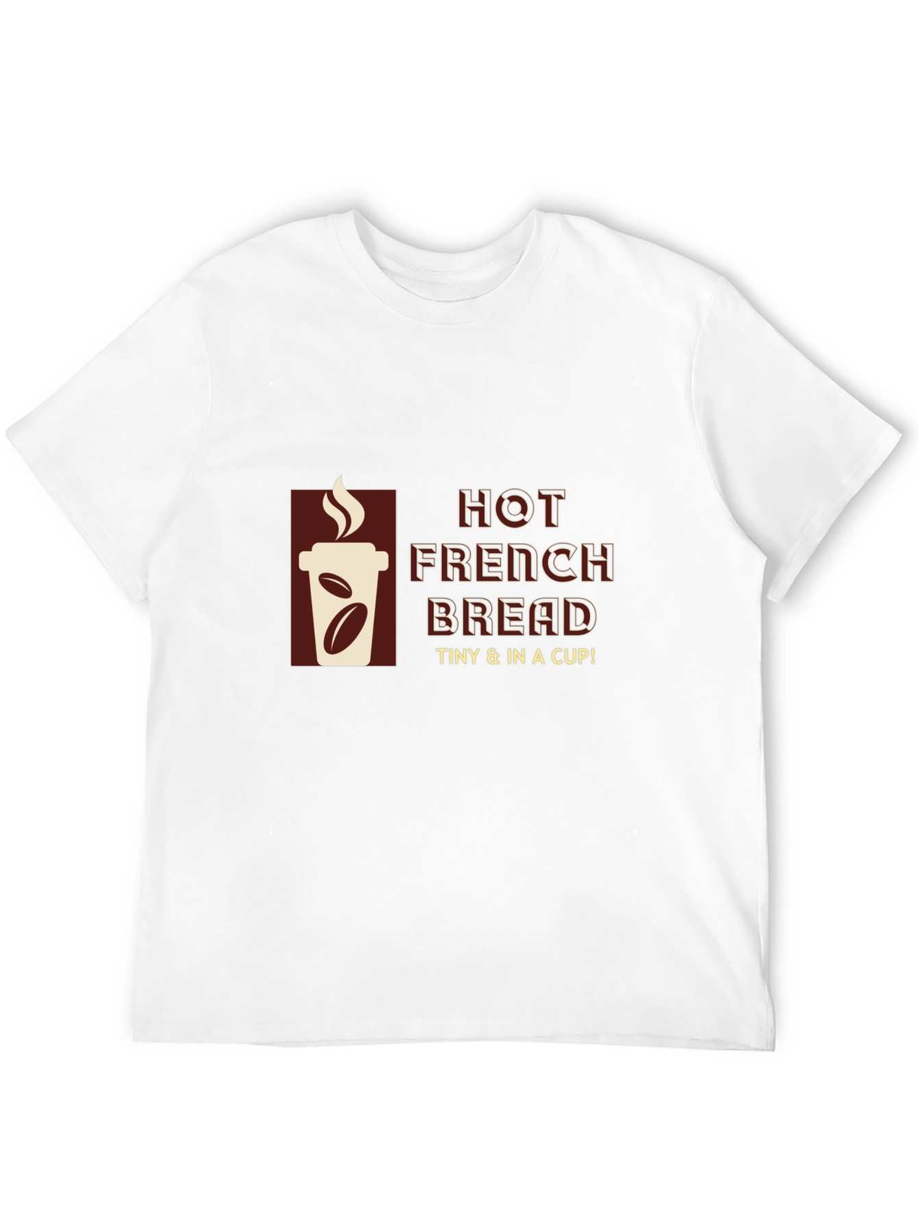 Hot French Bread T-Shirt - Coffee Cup Design - 12