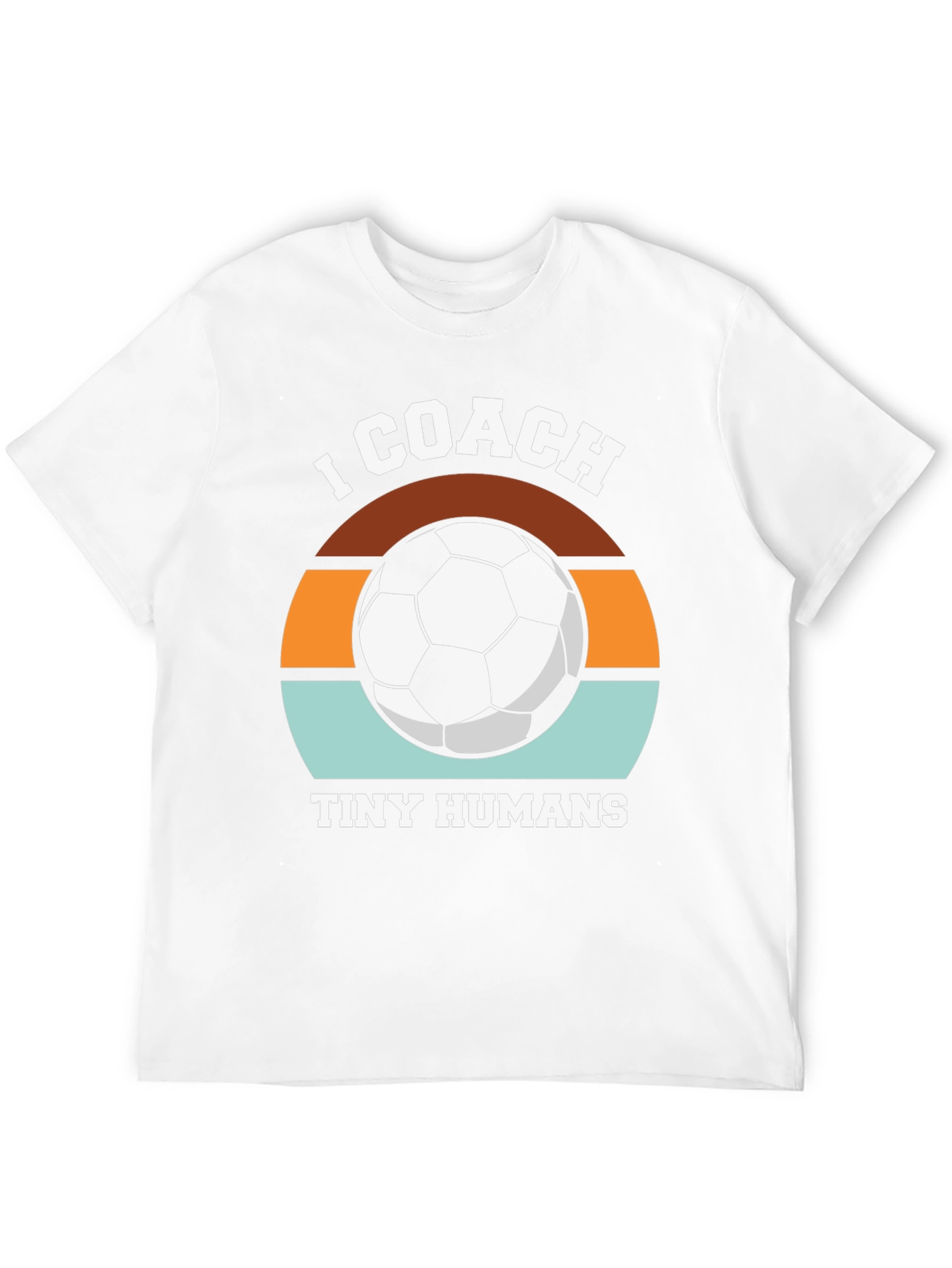 Black I Coach Tiny Humans Soccer T-Shirt - Great Gift view 12