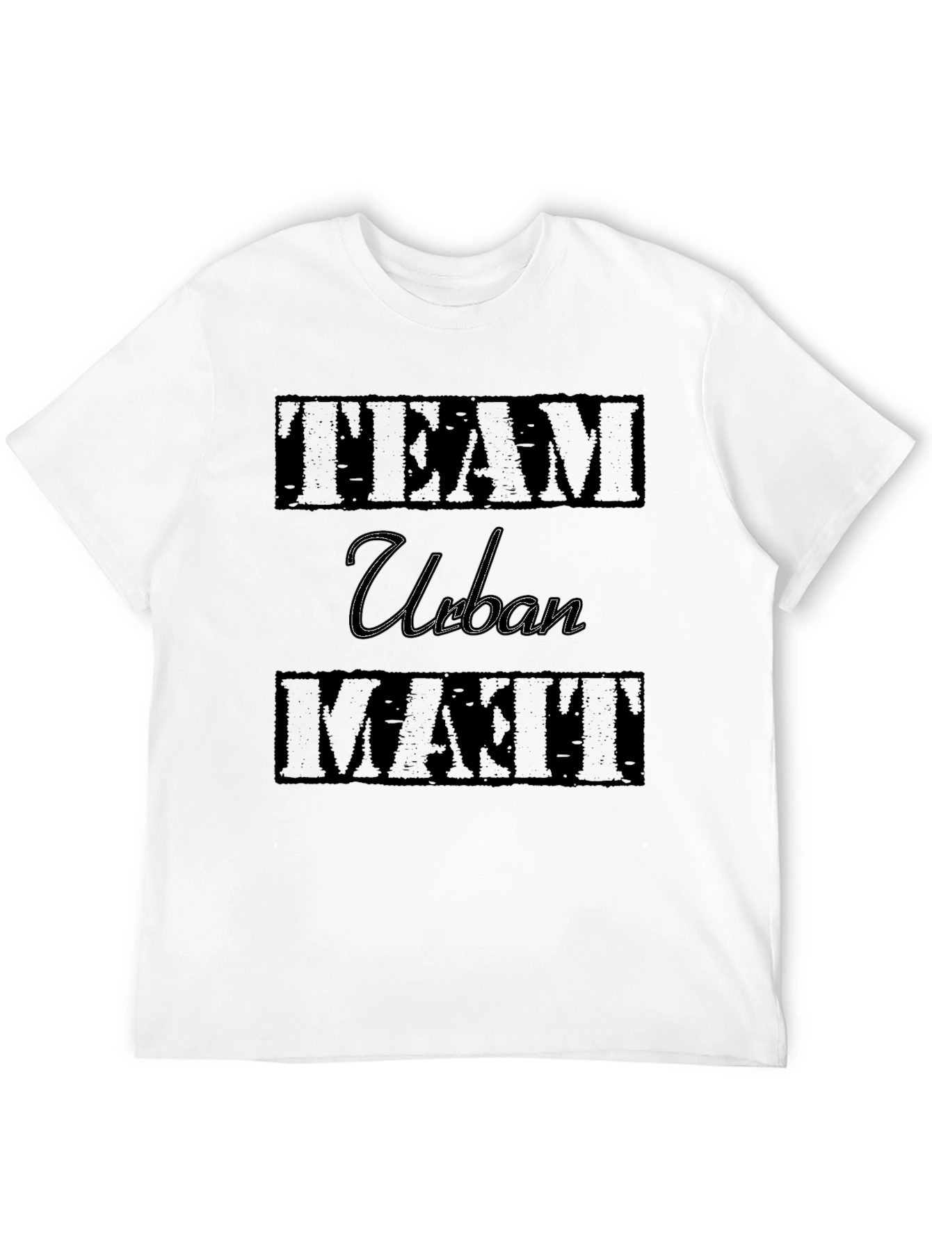 Black Team Urban Matt Graphic T-Shirt - Cool Casual Tee view 12