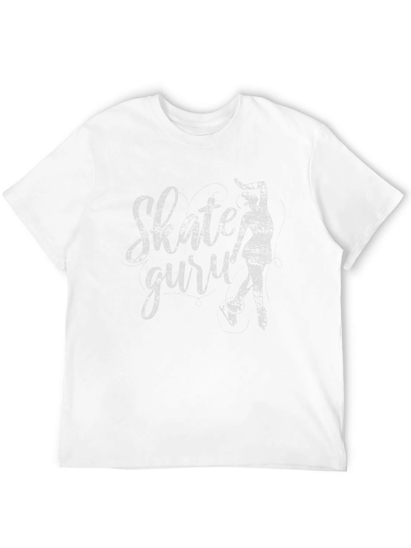 Black Skater Guru Black T-Shirt - Stylish Figure Skating Tee view 12