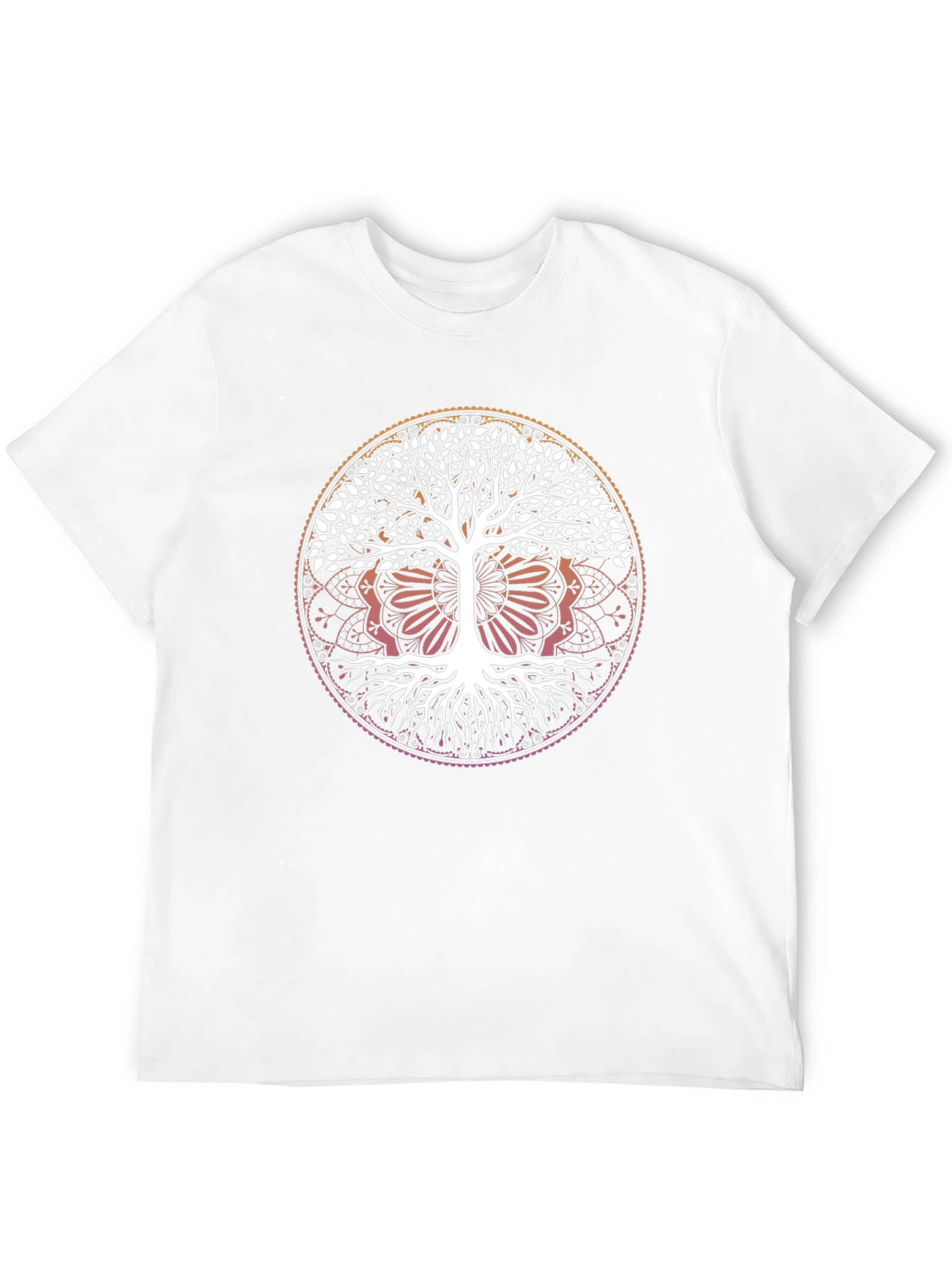 Tree of Life Mandala Graphic Tee - Unisex Black T-Shirt - 12