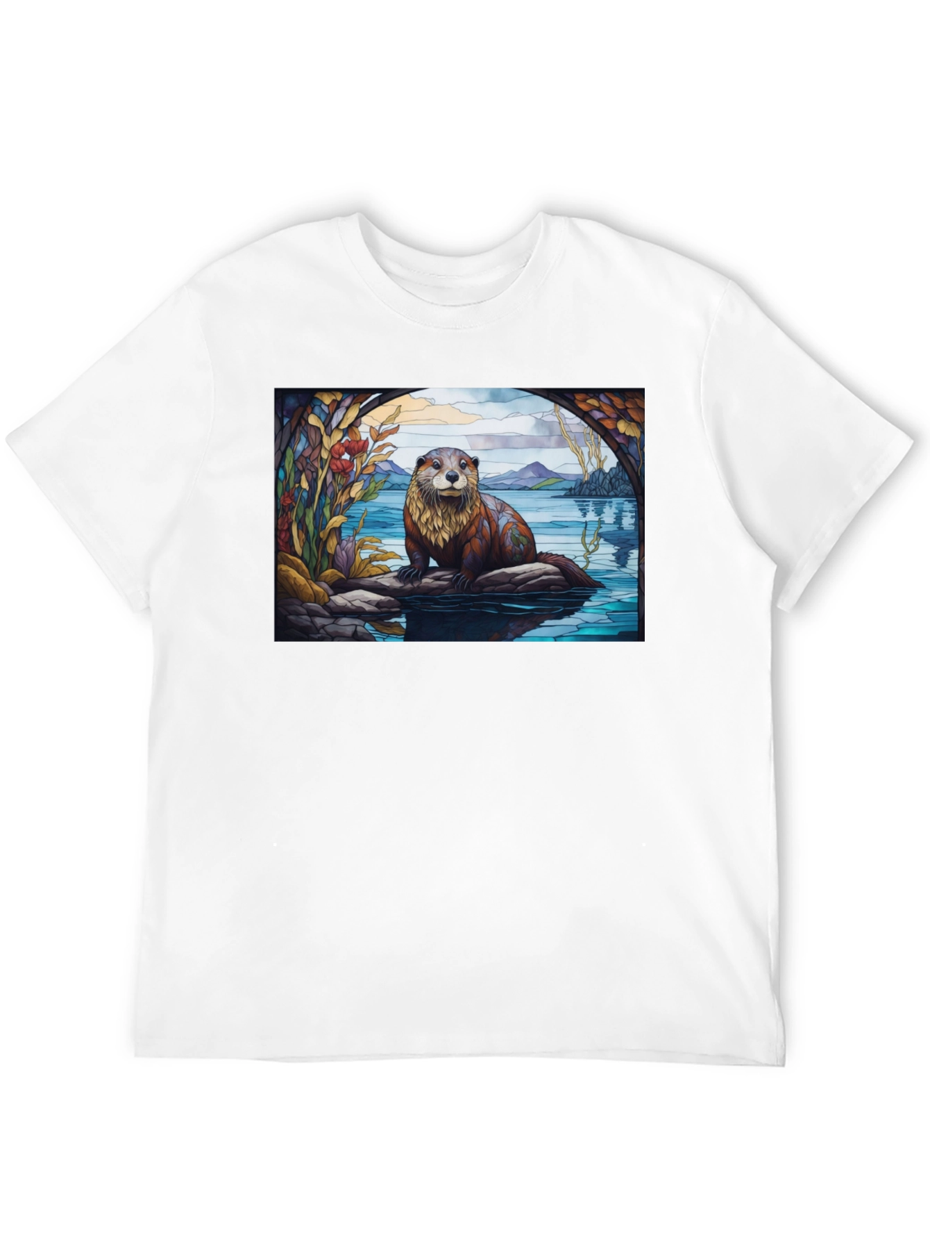 Black Otter Graphic Tee - Nature Lover's T-Shirt view 12