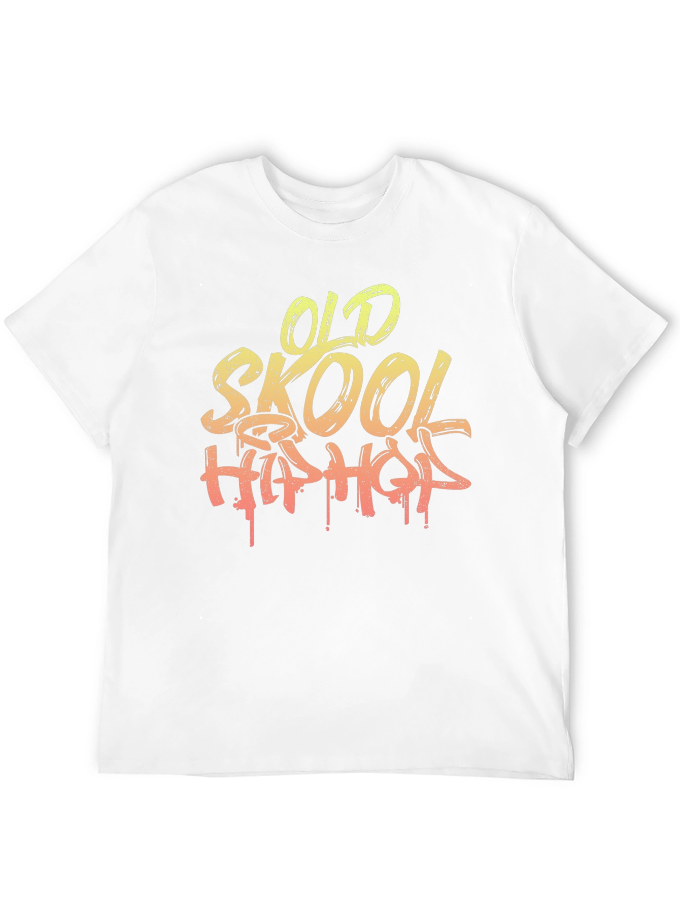 Black Old Skool Hip Hop Graphic T-Shirt - Black view 12