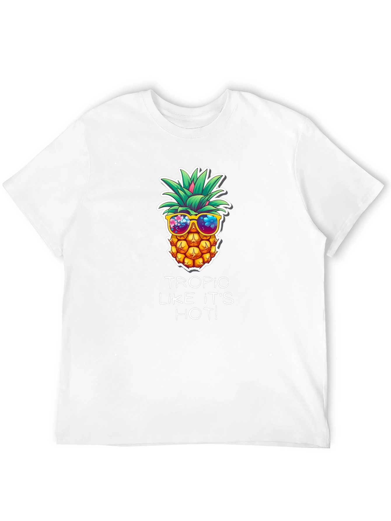 Cool Pineapple Graphic T-Shirt - Tropic Like It's Hot - 12