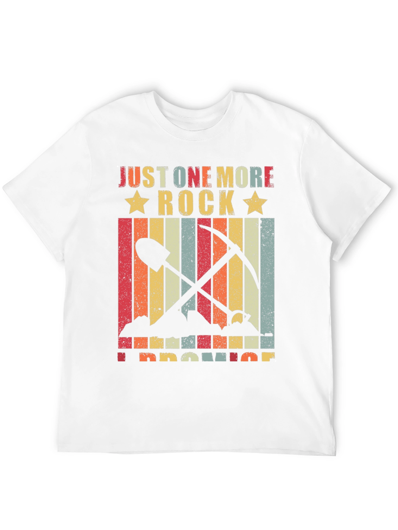 Black Just One More Rock T-Shirt - Mineral Collector Tee view 12