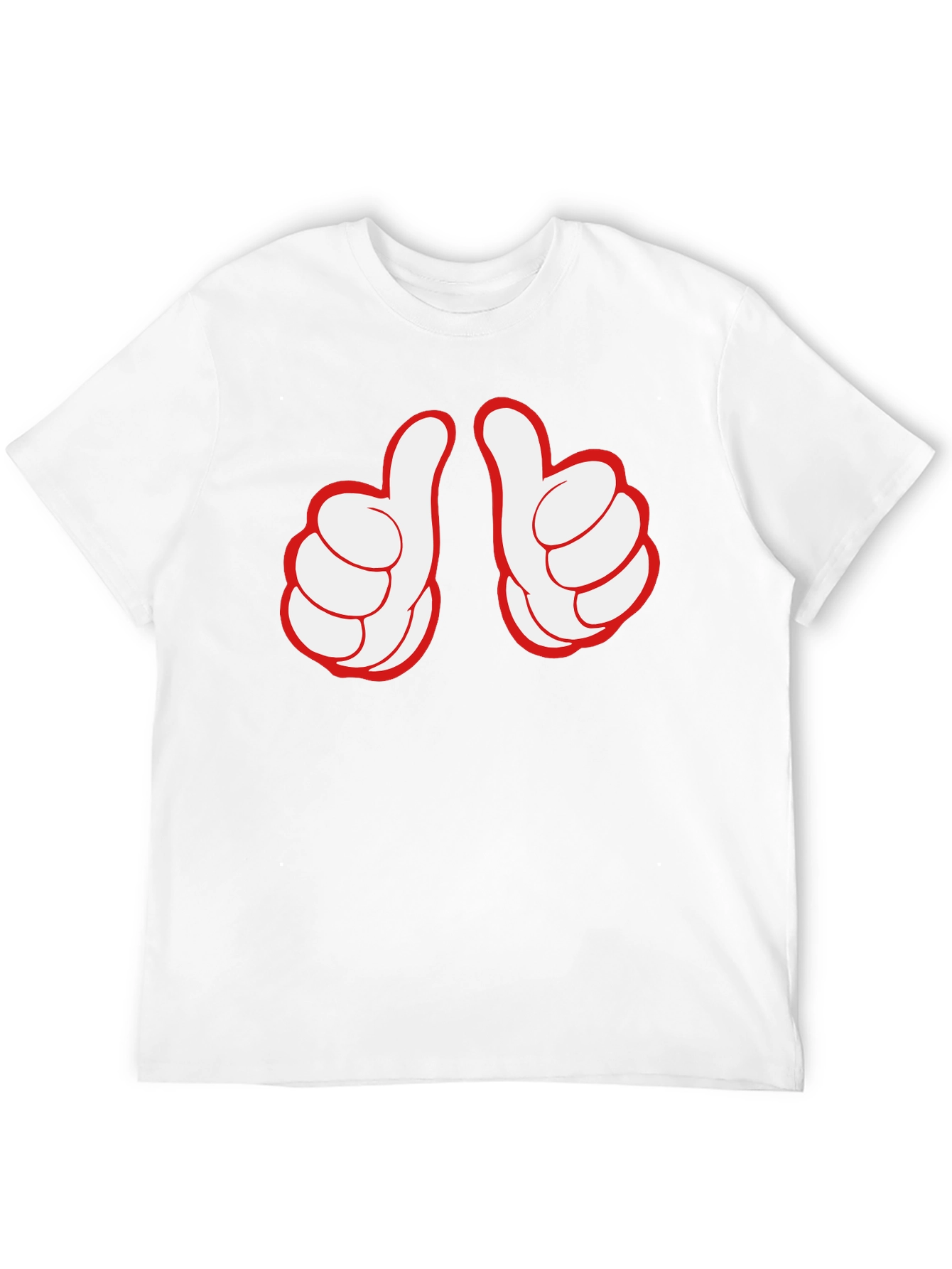 Black Thumbs Up Graphic Tee - Black Crew Neck view 12
