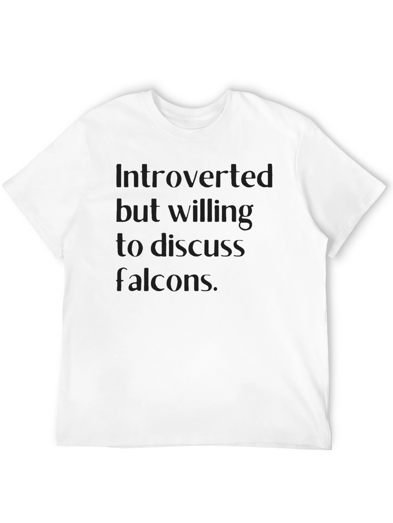 Black Introverted Falcon Fan T-Shirt view 12