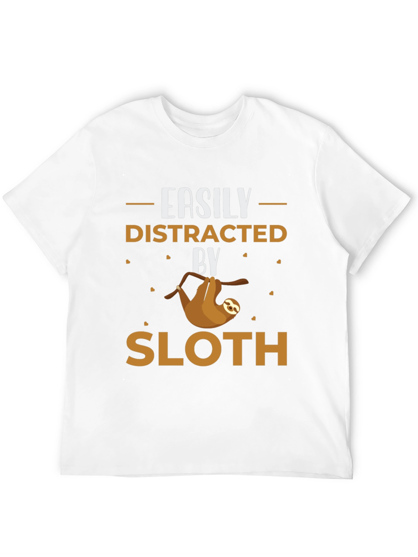 Black Easily Distracted By Sloth Graphic Tee view 12