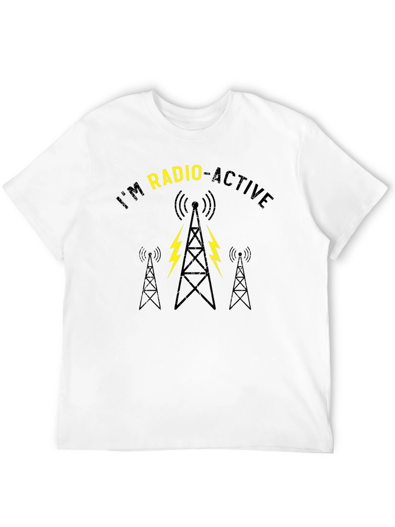 Black I'm Radio-Active Black Graphic Tee view 12