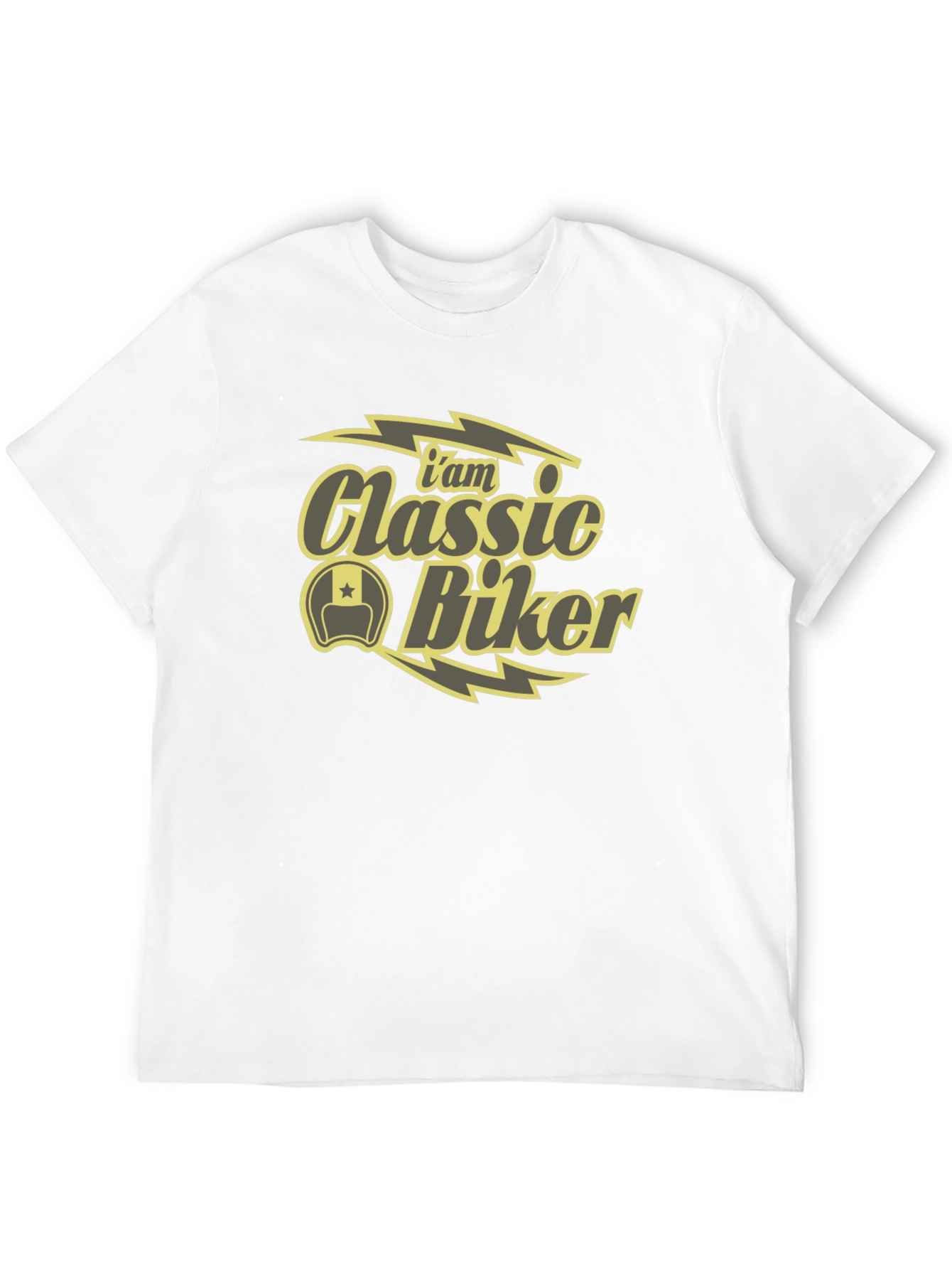 Black Classic Biker T-Shirt - Cool Motorcycle Design view 12