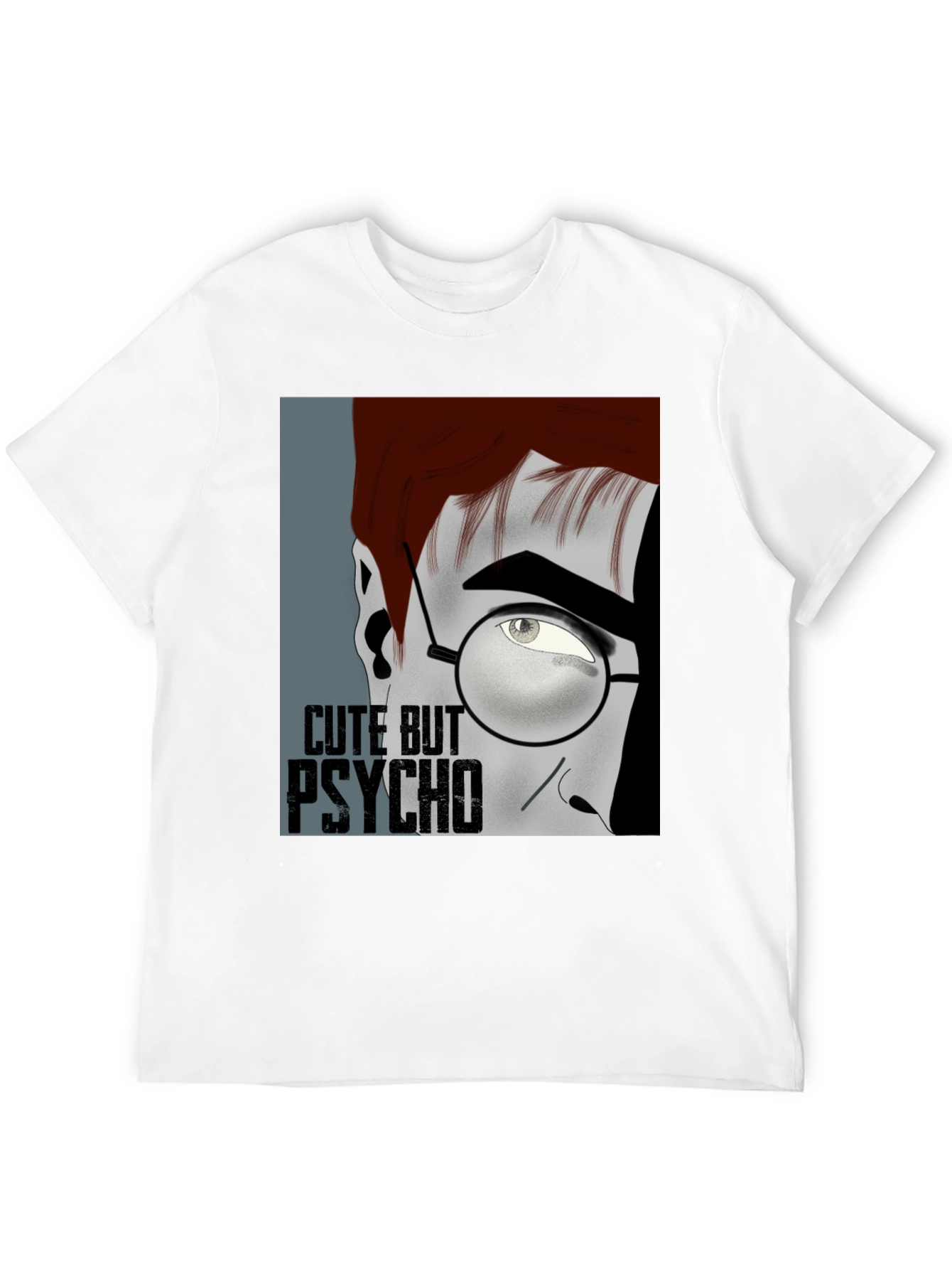 Black Cute But Psycho Graphic T-Shirt view 12