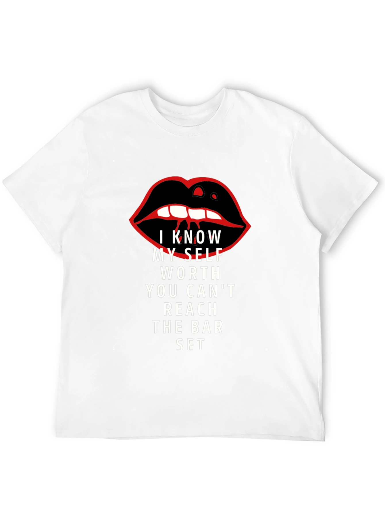 Black I Know My Self Worth Graphic Tee - Black view 12