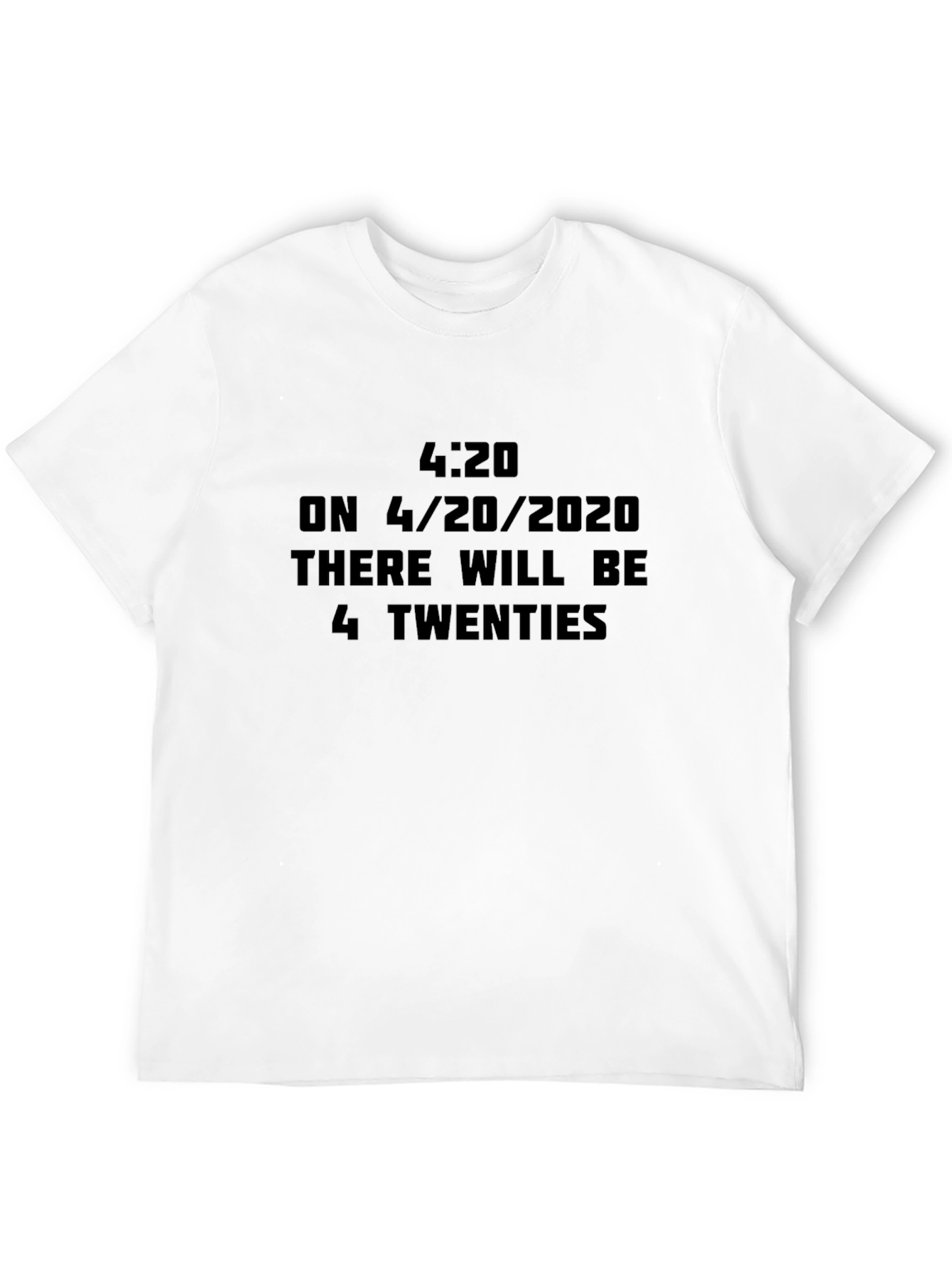 Black 4:20 April 2020 Funny Graphic T-Shirt view 12
