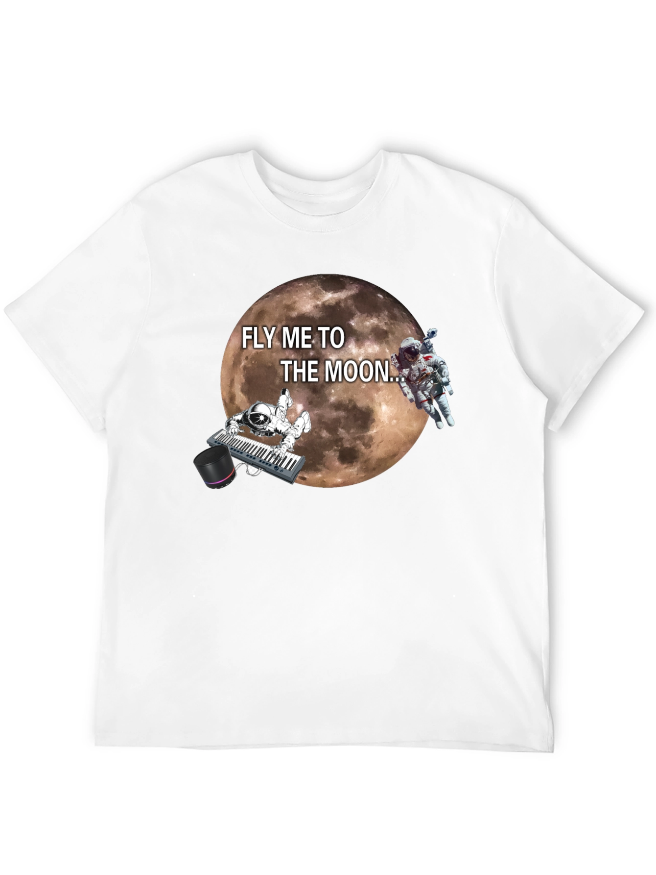Black Fly Me To The Moon Graphic T-Shirt view 12