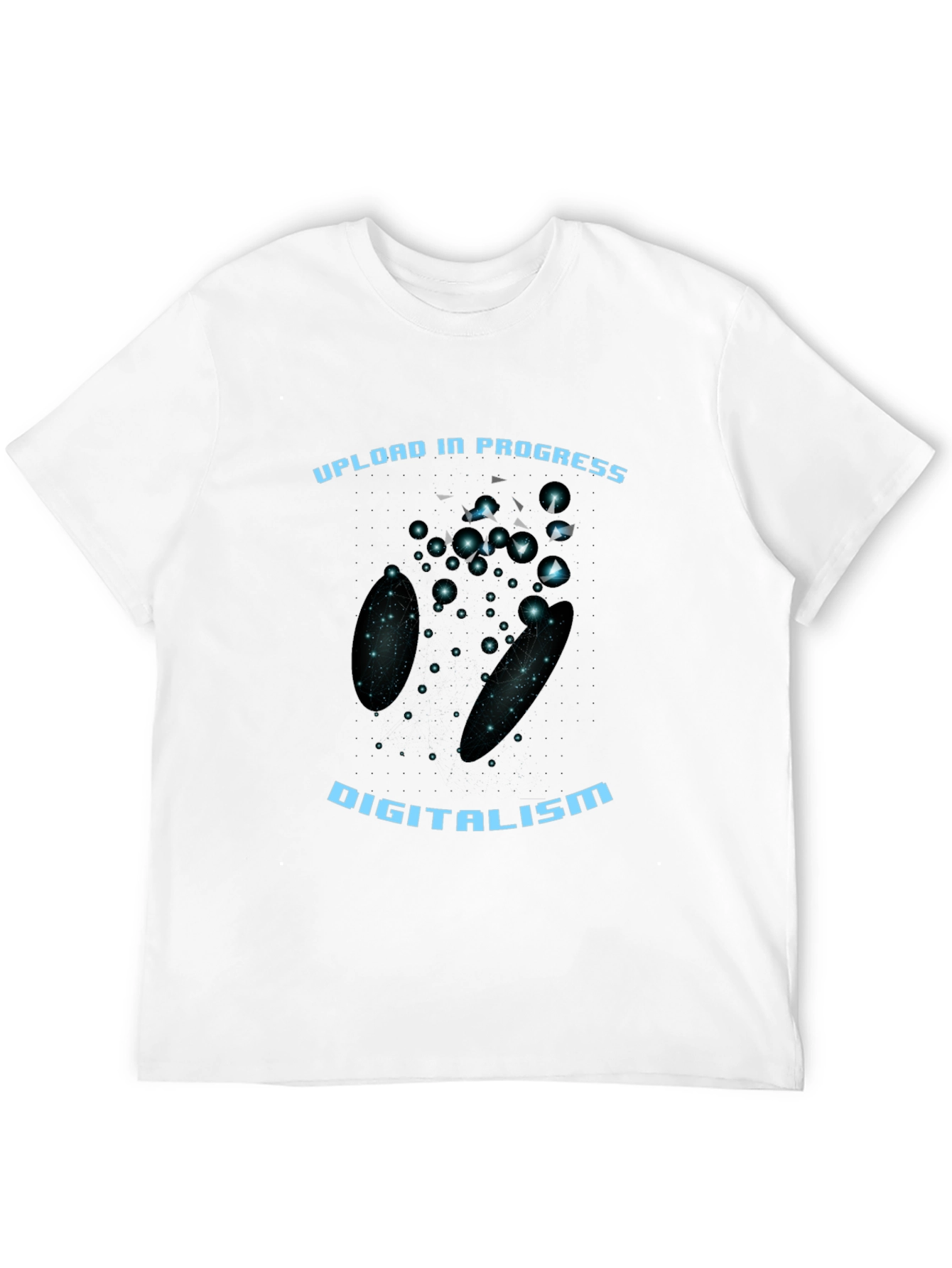 Black Digitalism Upload Black Graphic Tee view 12