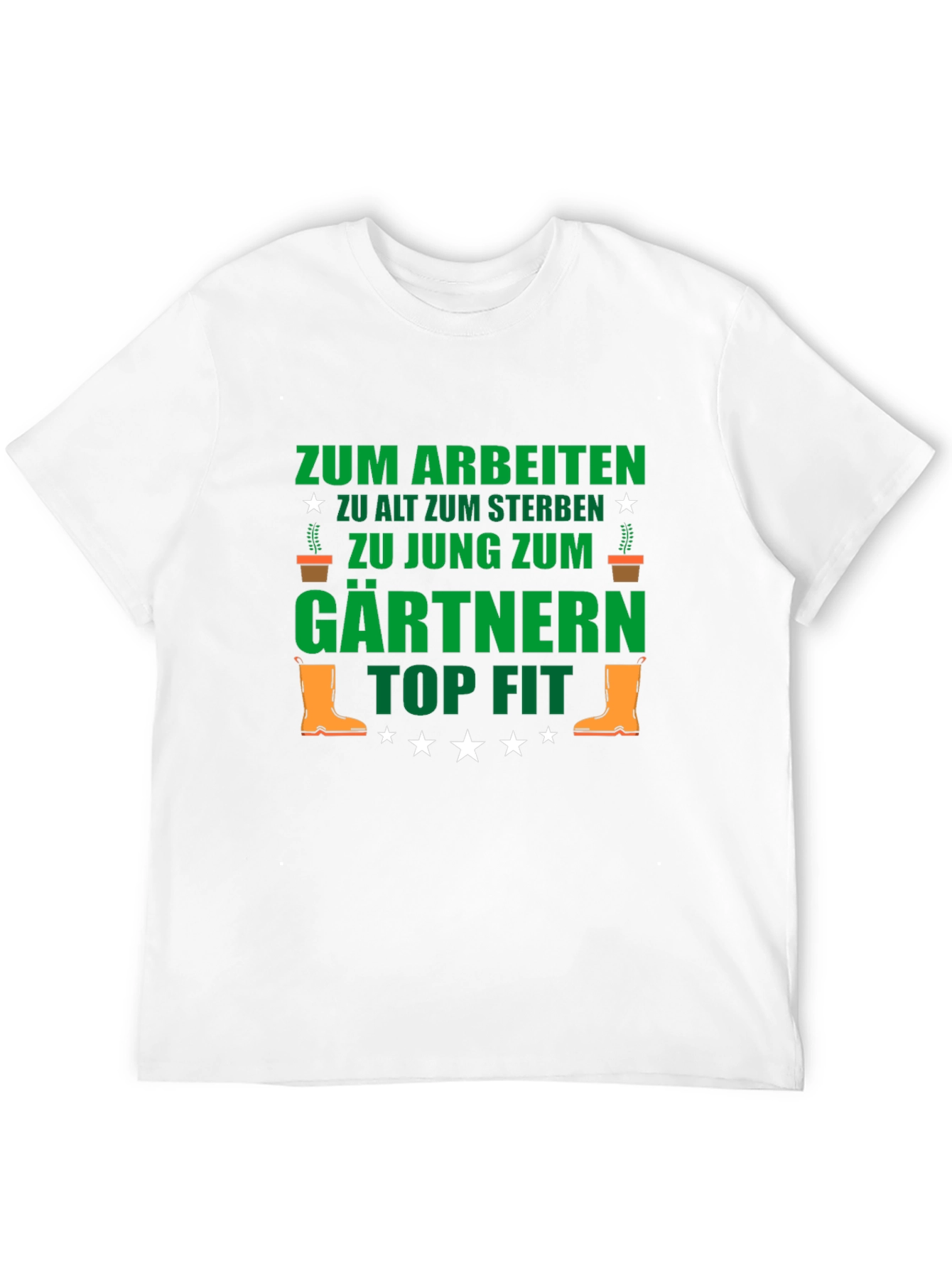 Black Gardener T-Shirt: Funny German Gardening Tee for Gardeners view 12