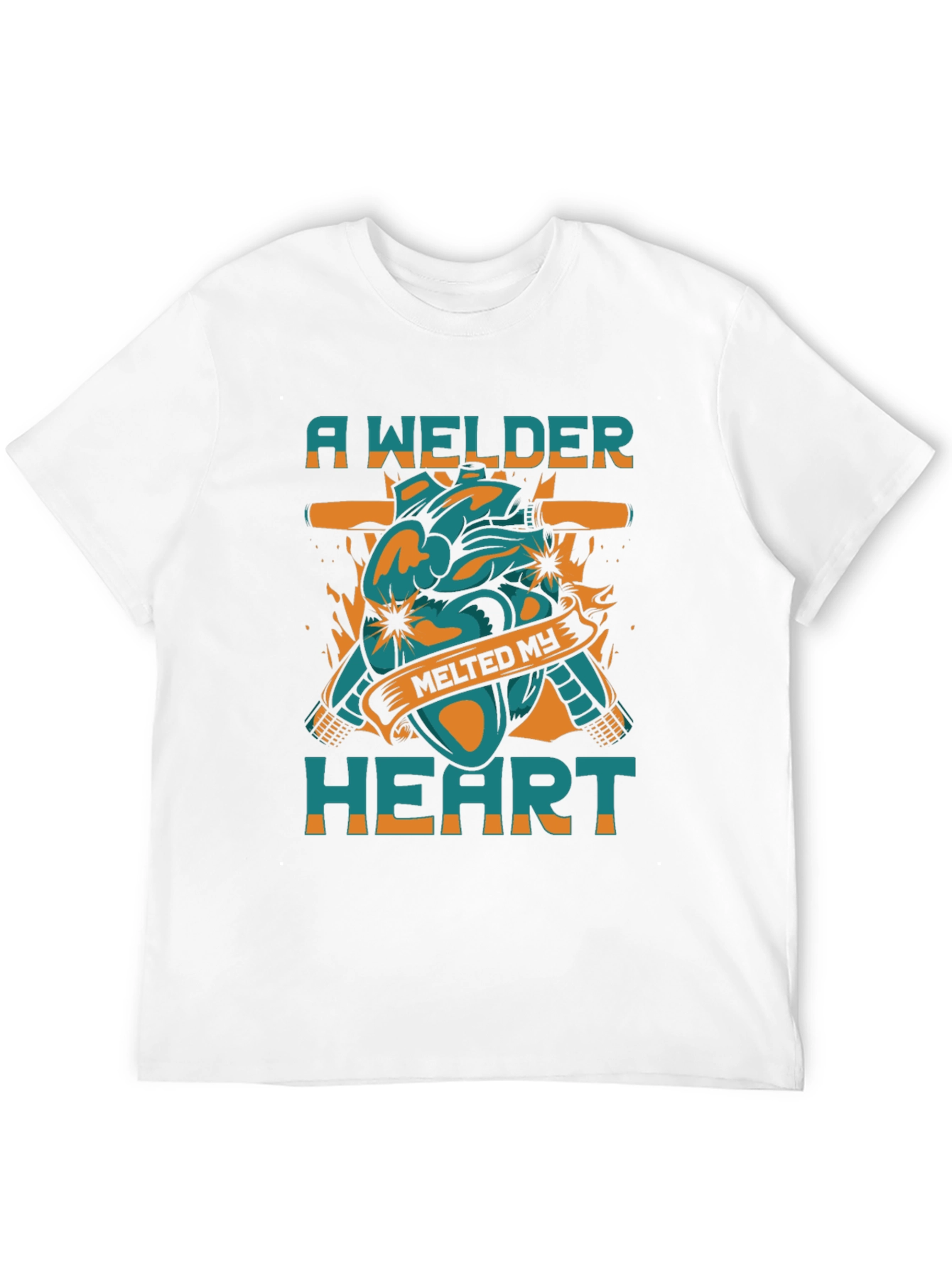 Black Welder Heart T-Shirt - Melts My Heart! view 12
