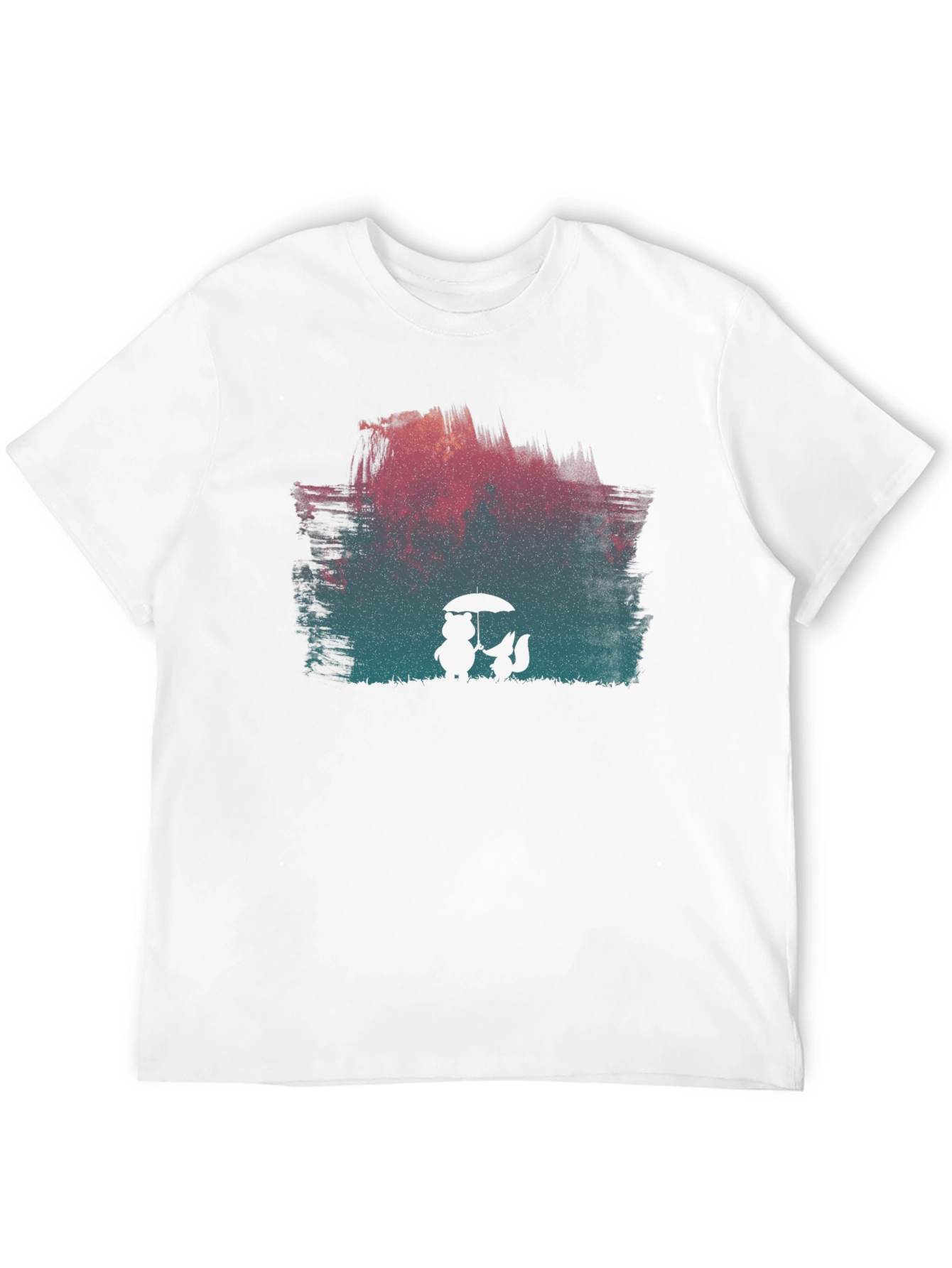 Black Rainy Day Friends Graphic Tee - Black view 12