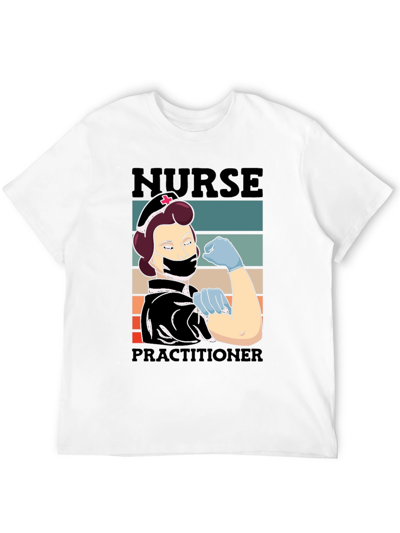 Black Nurse Practitioner T-Shirt, Healthcare Hero Tee view 12
