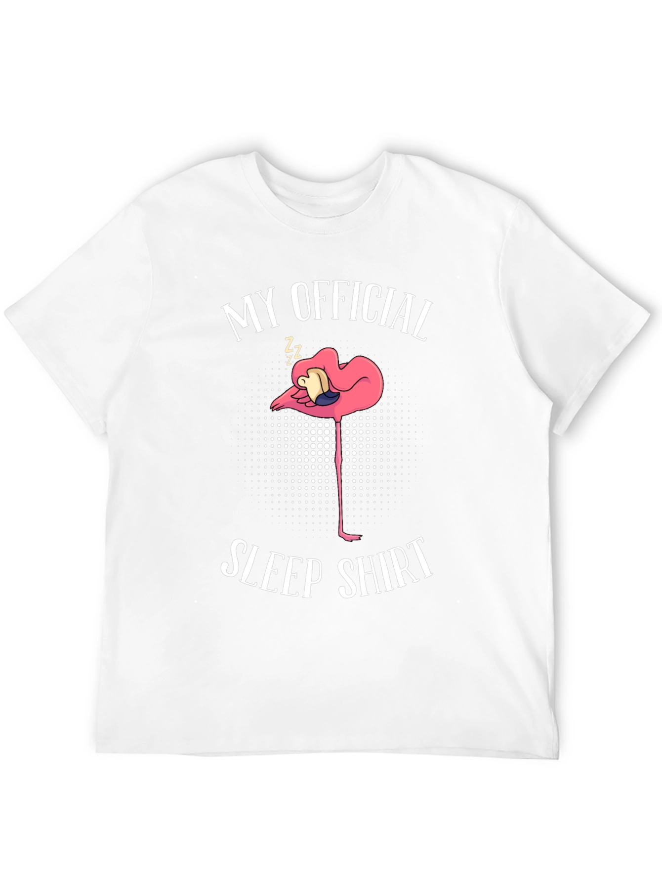 Black My Official Sleep Shirt Flamingo T-Shirt view 12