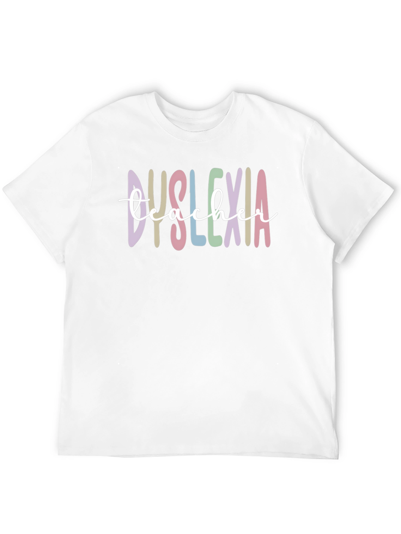 Black Dyslexia Teacher T-Shirt view 12