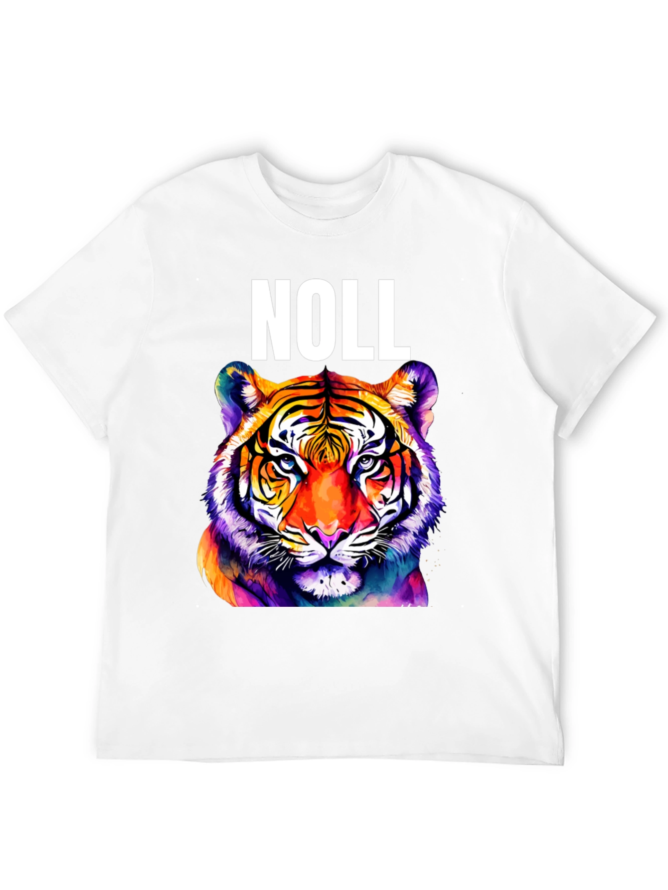 Black Noll Tiger Graphic T-Shirt - Vibrant Colorful Animal Tee view 12