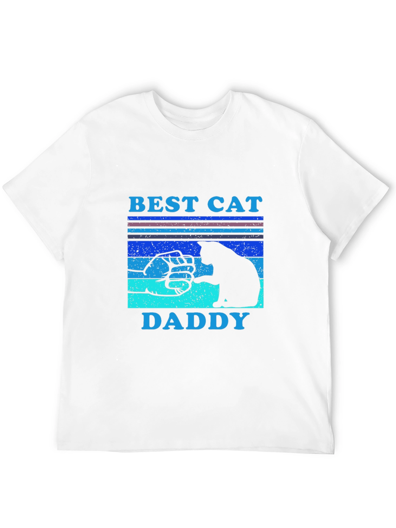 Black Best Cat Daddy T-Shirt - Cat Lover Gift view 12