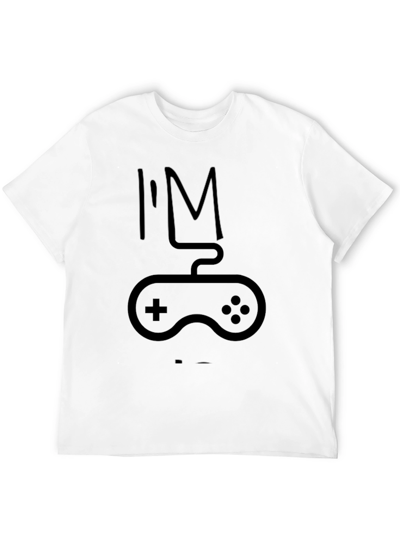 Black I'm a Gamer T-Shirt - Black Cotton Tee view 12