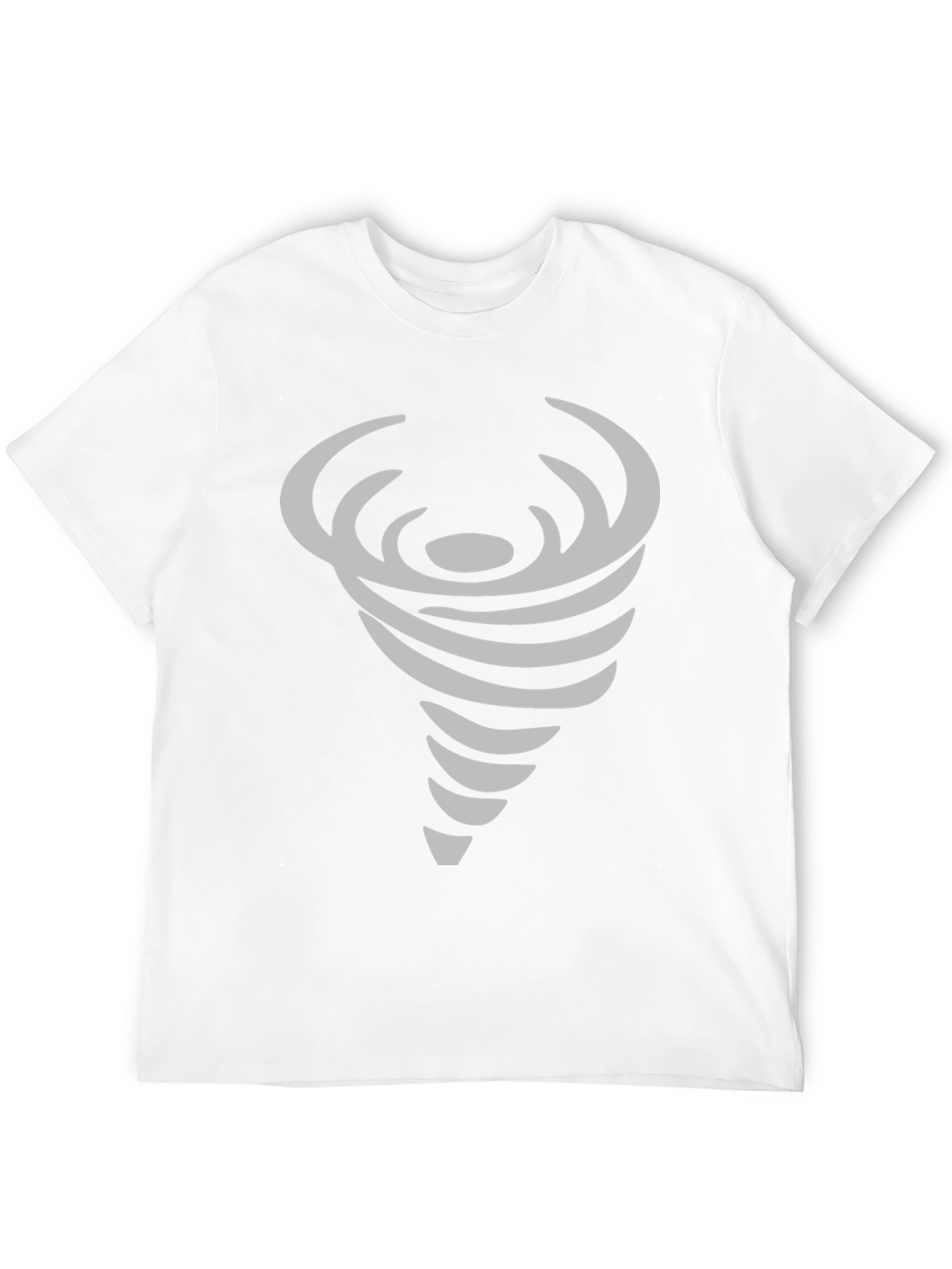 Black Abstract Tornado Graphic Print Crew Neck T-Shirt view 12