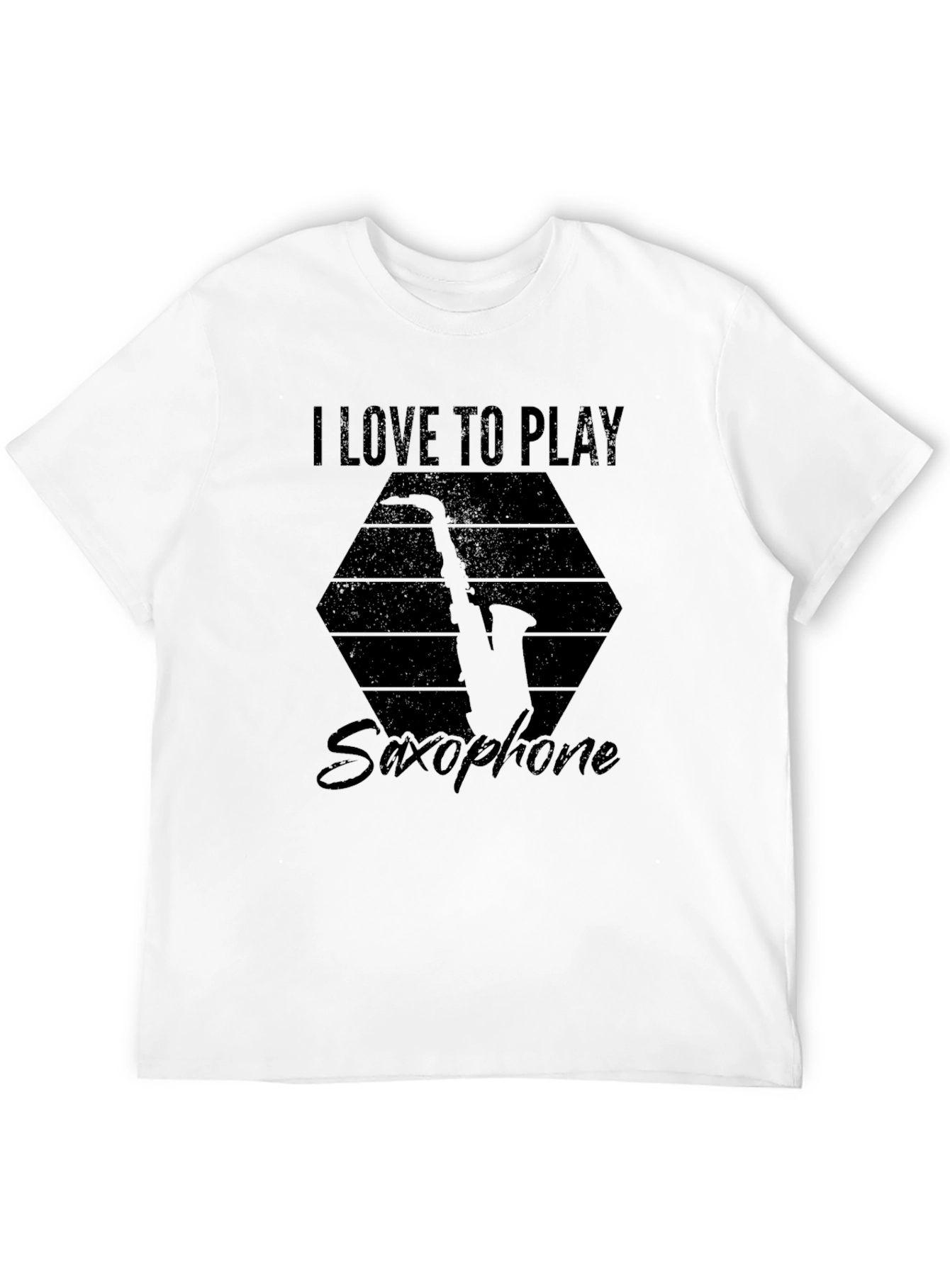 Black I Love to Play Saxophone T-Shirt - Musician's Gift view 12
