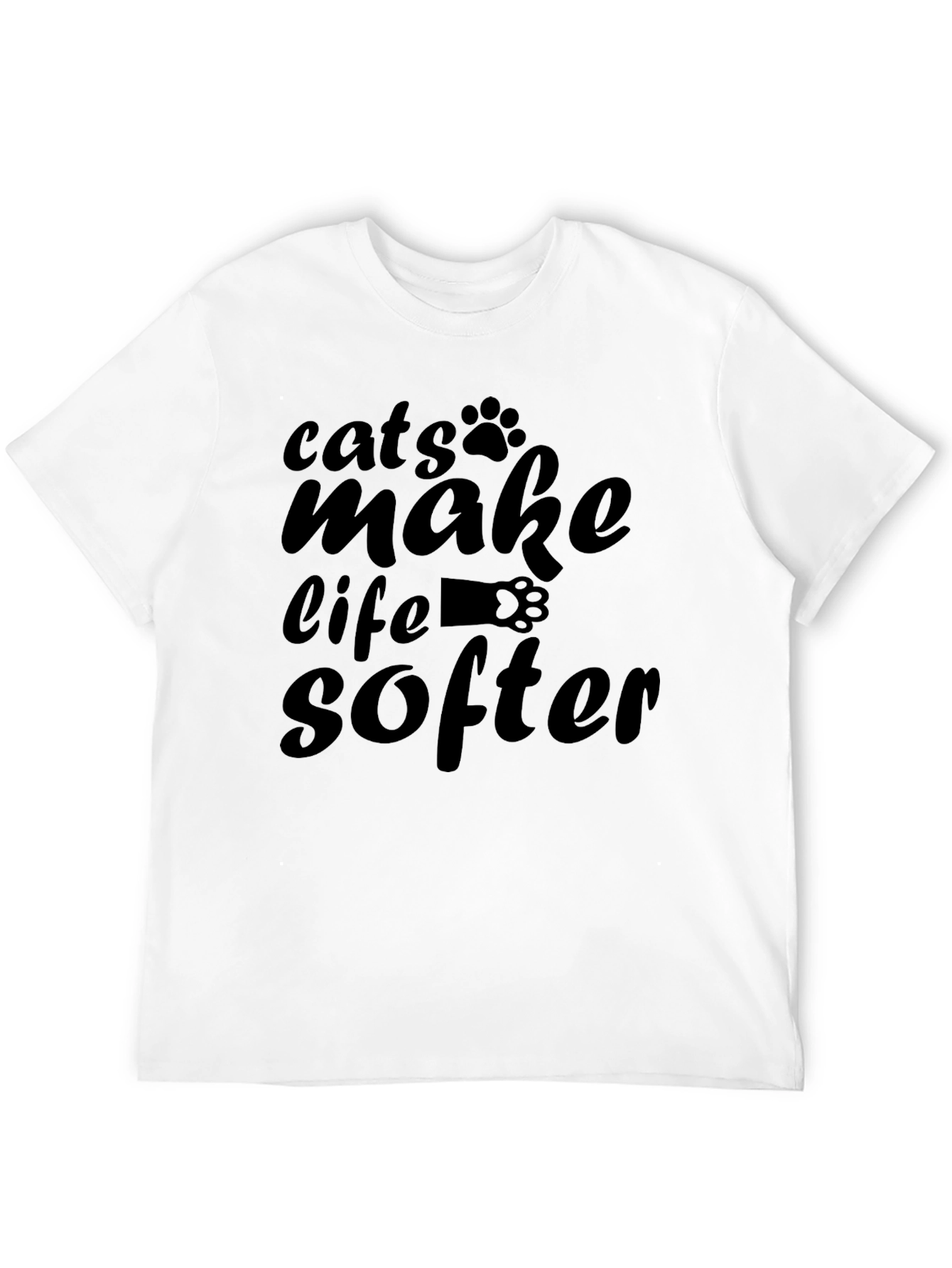Black Cats Make Life Softer T-Shirt view 12