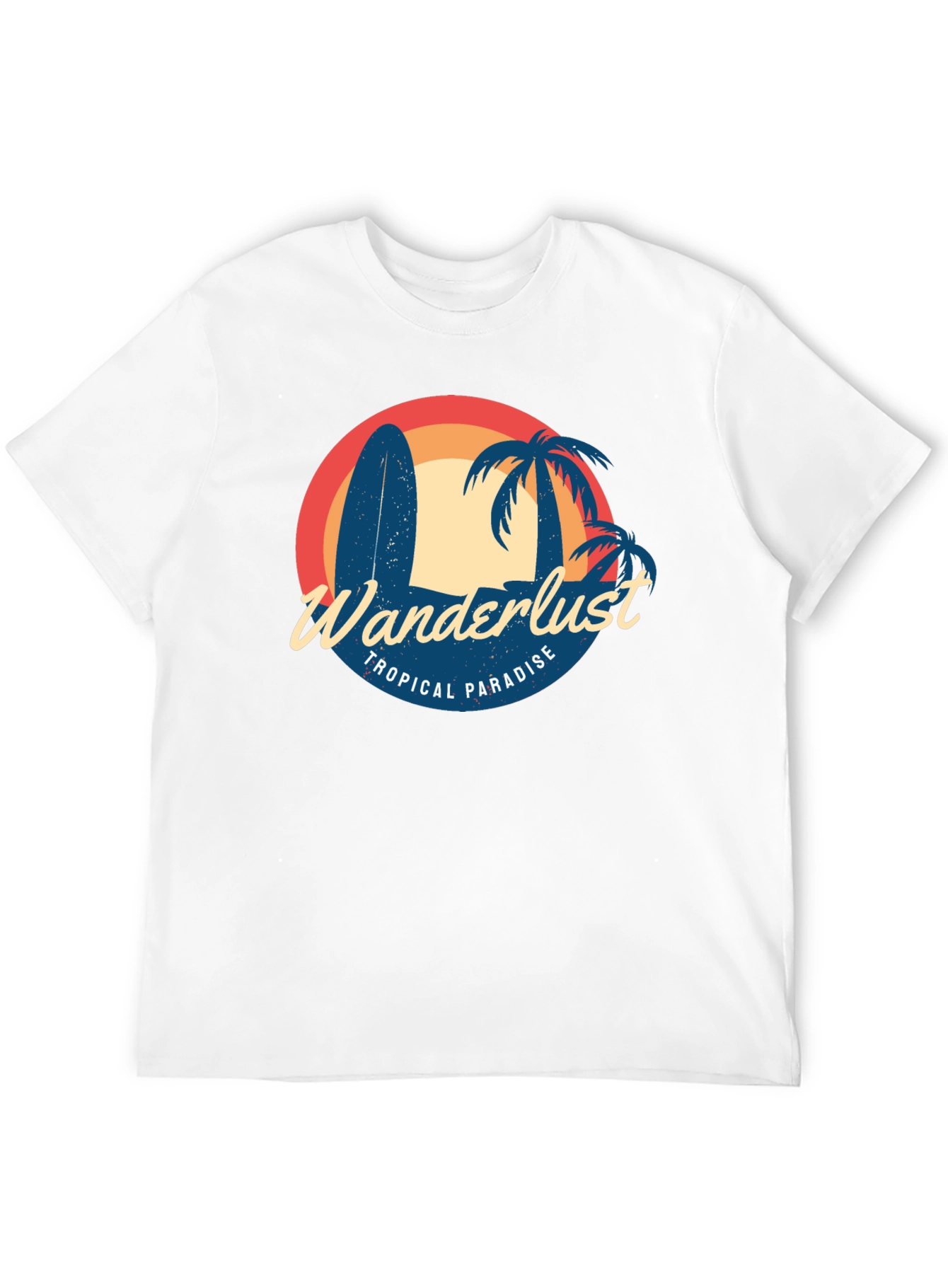 Black Wanderlust Tropical Paradise Graphic Tee view 12