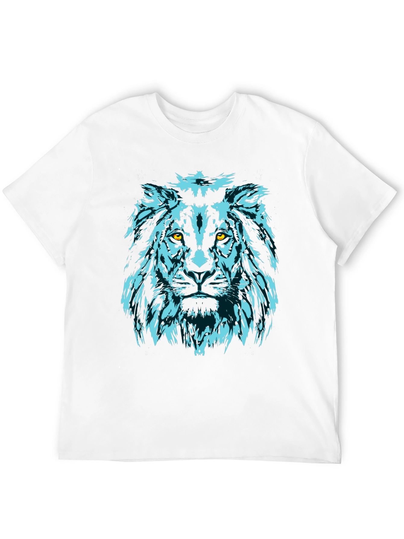 Black Lion Graphic Tee - Black Cotton Crew Neck view 12