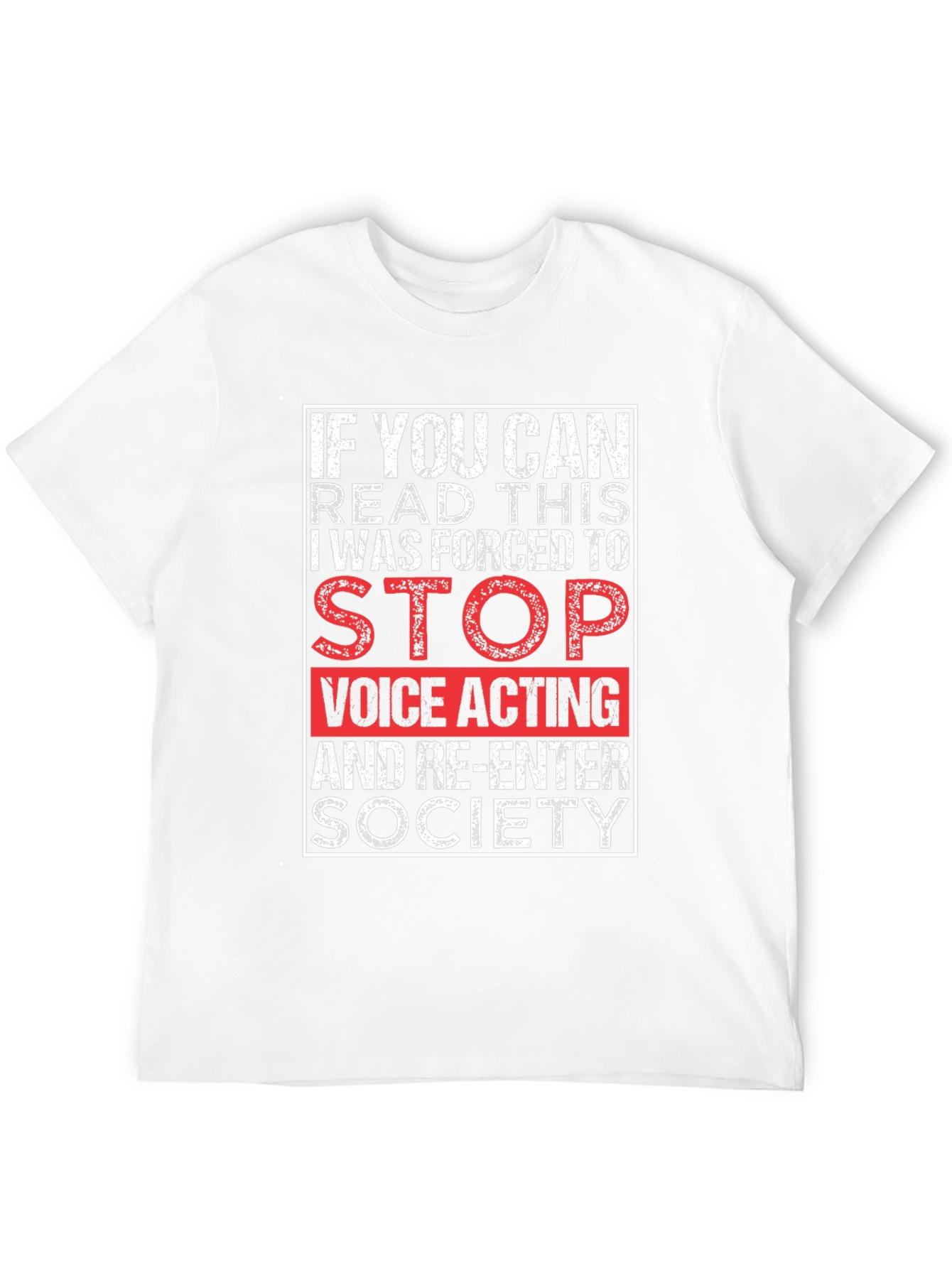 Black Voice Actor Humor T-Shirt - If You Can Read This Graphic Tee view 12