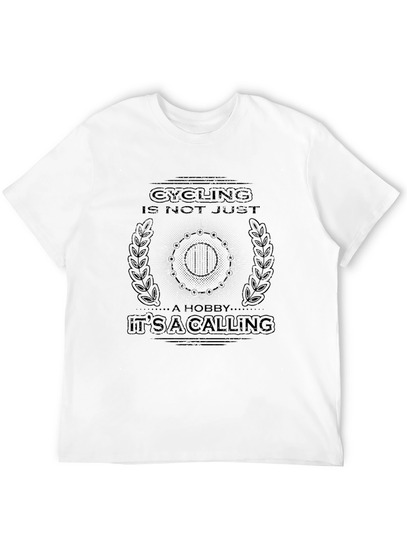 Black Cycling is a Calling Black Graphic Tee view 12