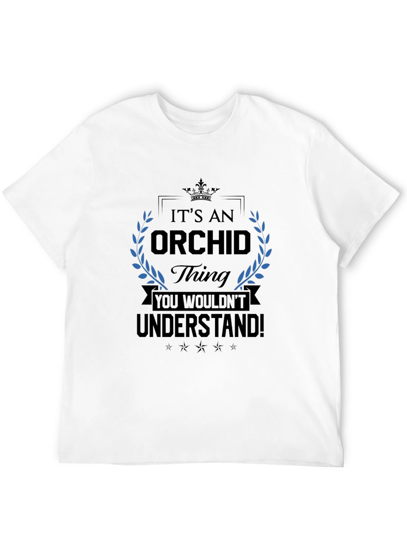 Black It's An Orchid Thing T-Shirt view 12