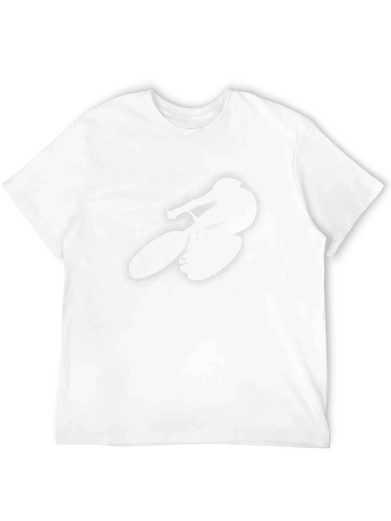 Black Cyclist Silhouette Graphic T-Shirt - Black view 12