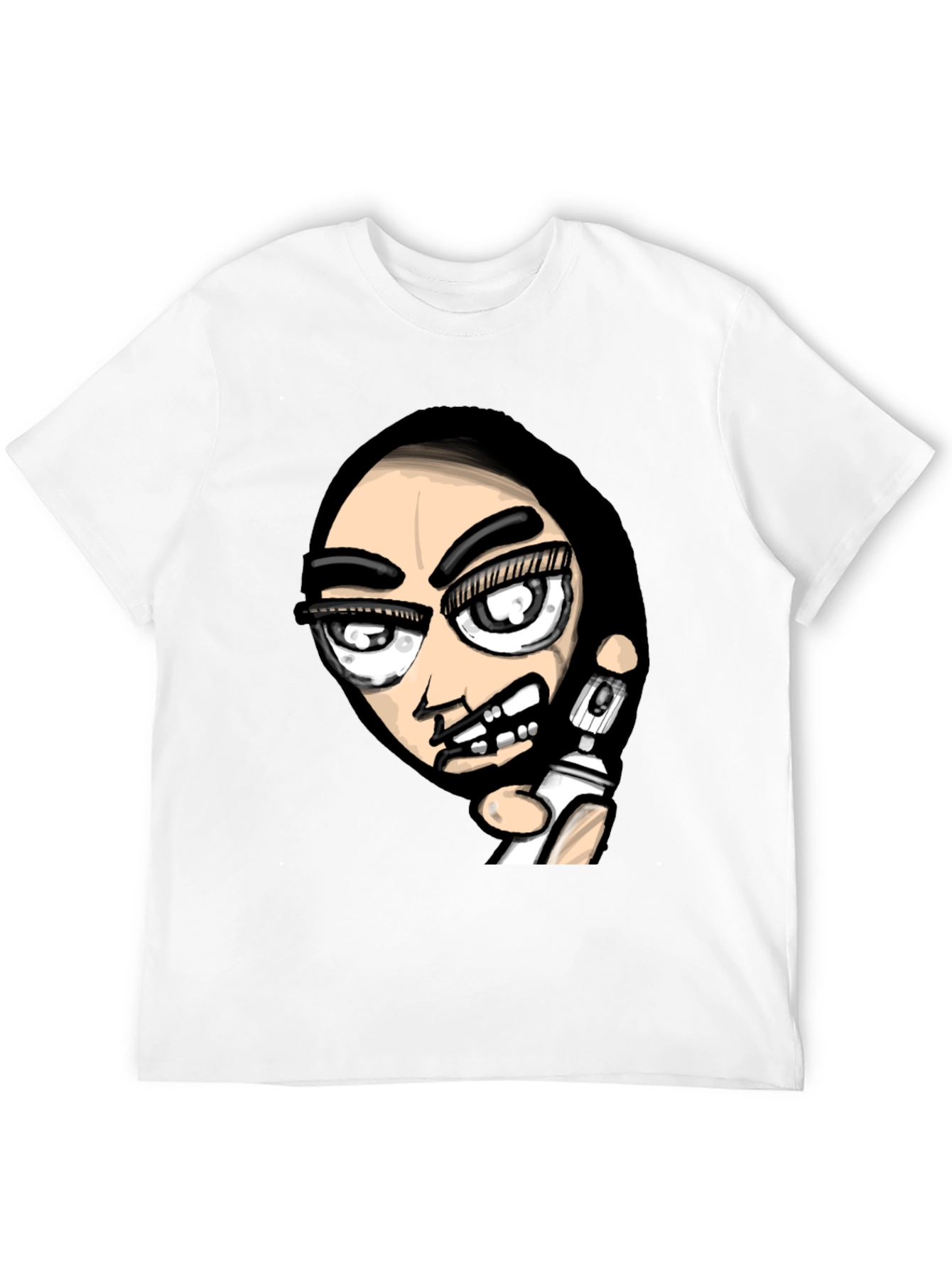 Black Edgy Graffiti Artist Graphic Black T-Shirt view 12