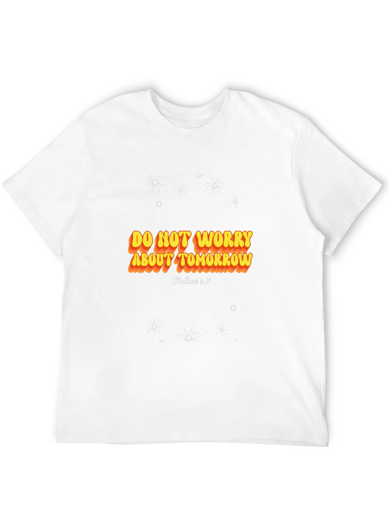 Black Do Not Worry About Tomorrow T-Shirt view 12