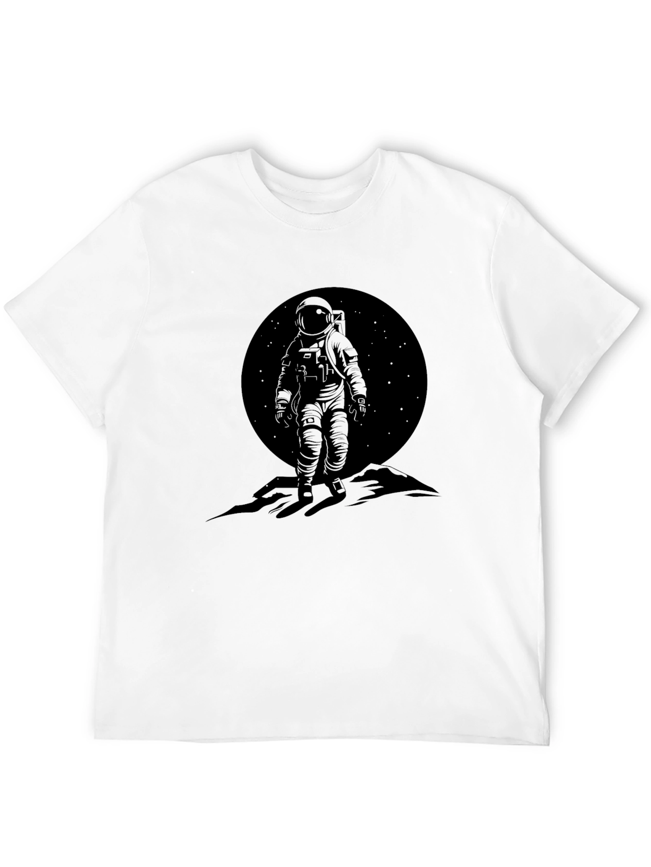 Black Astronaut Graphic Tee - Space Explorer Design view 12